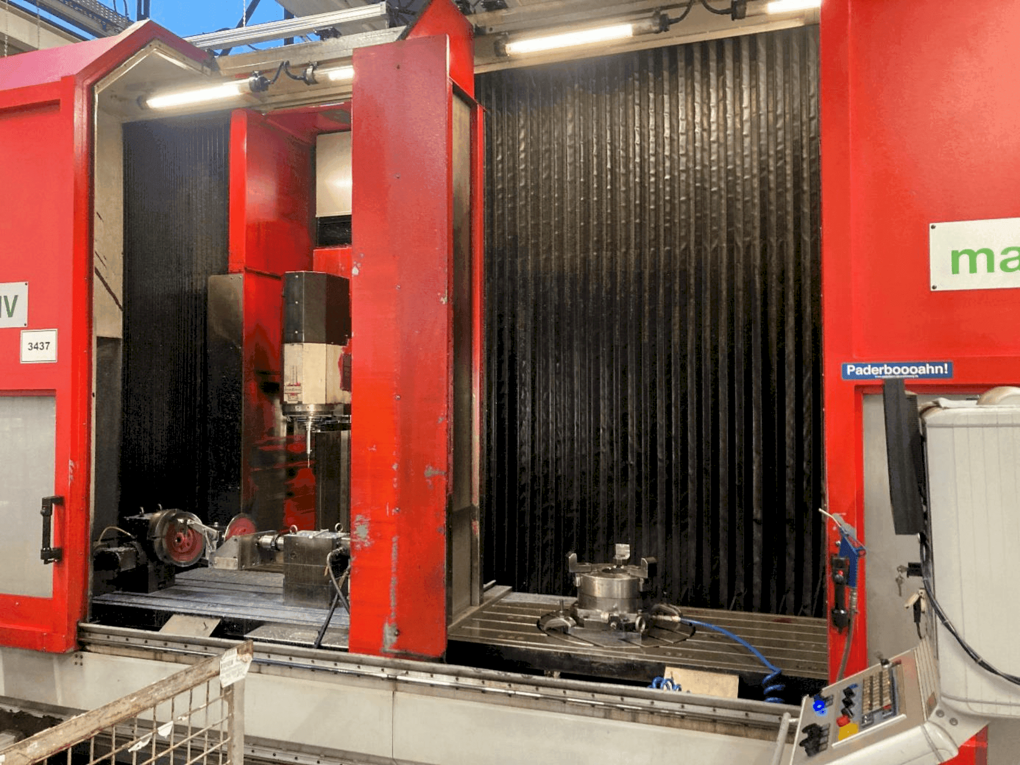 Front view of Matec 30 HV  machine