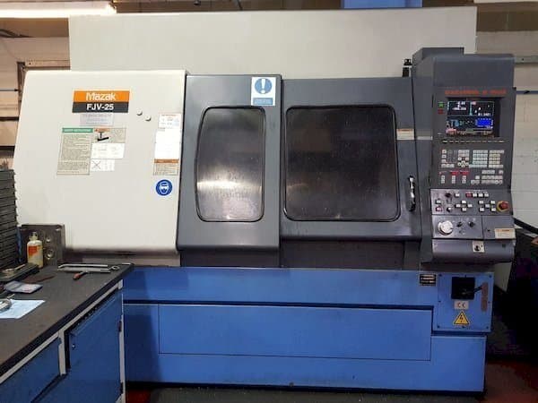 Front view of Mazak FJV-25  machine