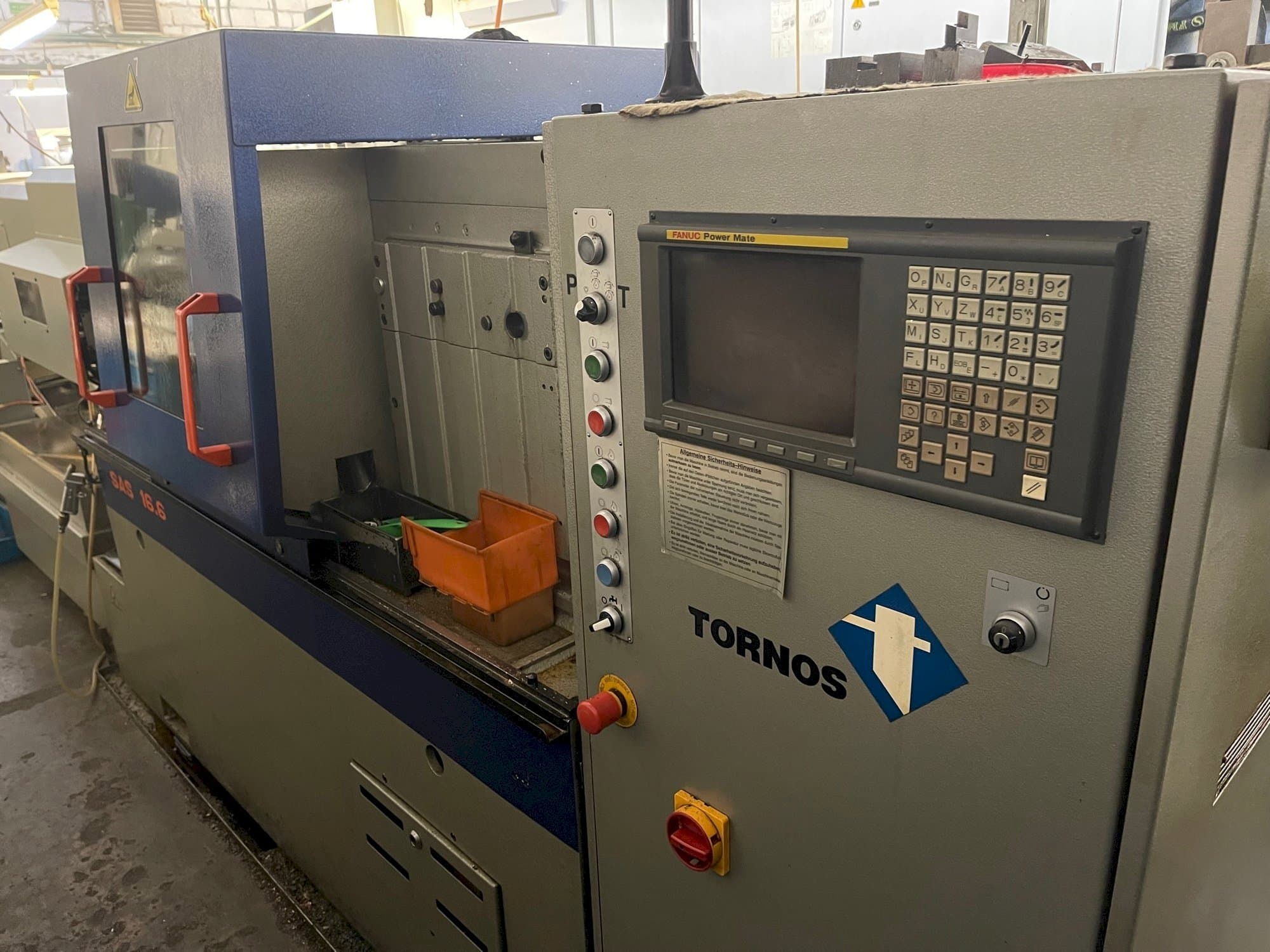 Front view of TORNOS SAS 16.6  machine