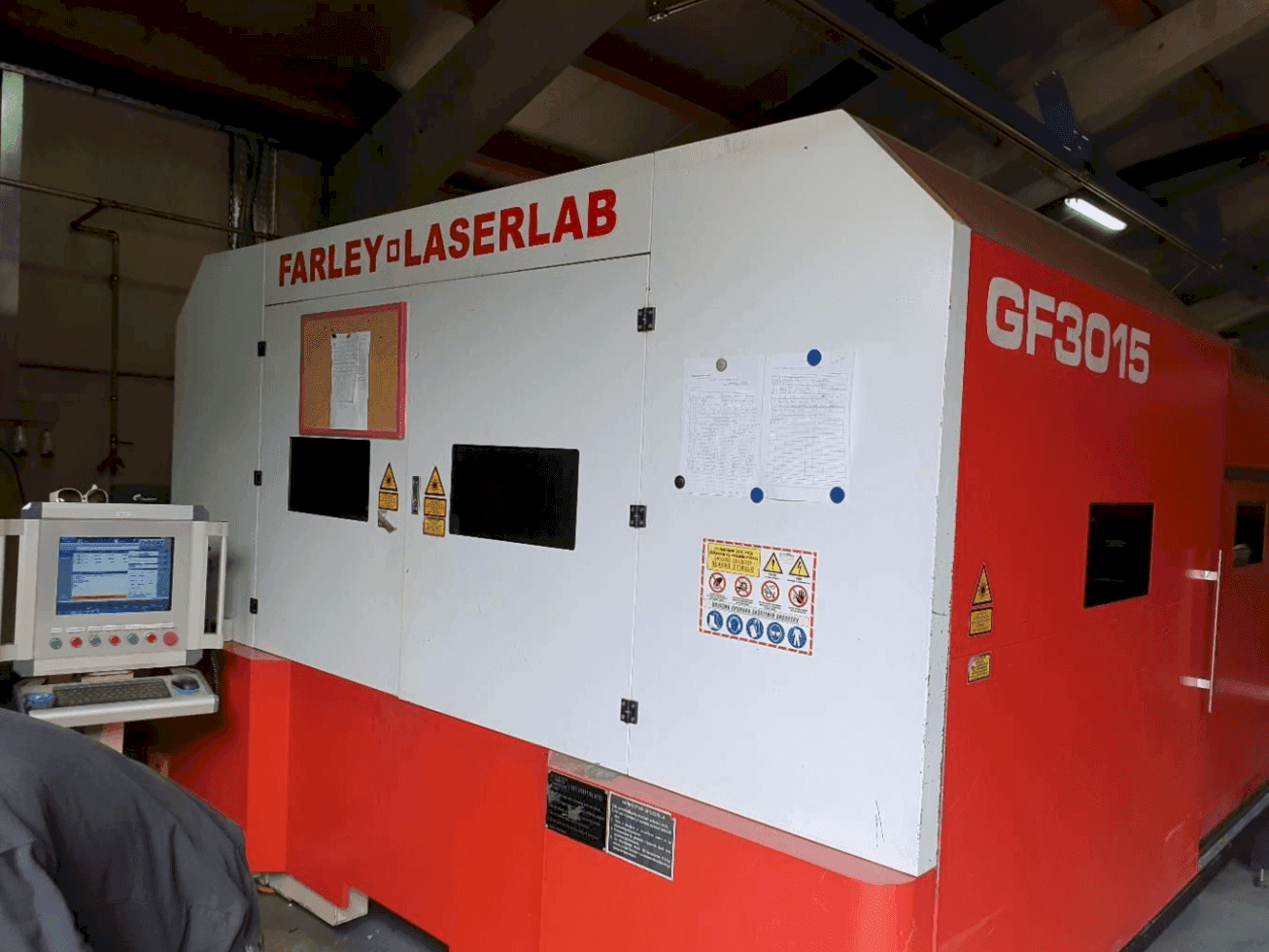 Front view of Farley Laserlab Ht Gf 3015 Fiber  machine