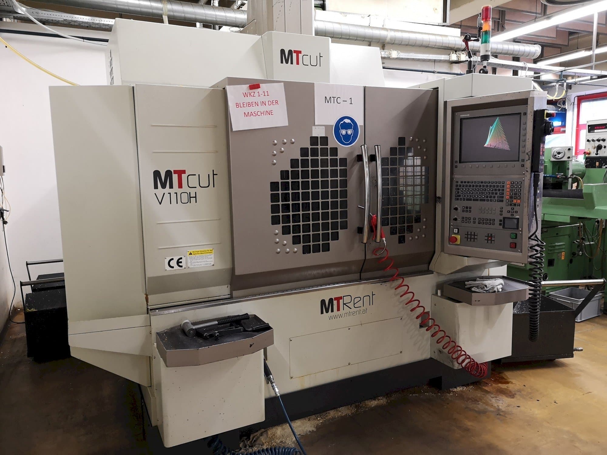 Front view of MT Cut V110H  machine