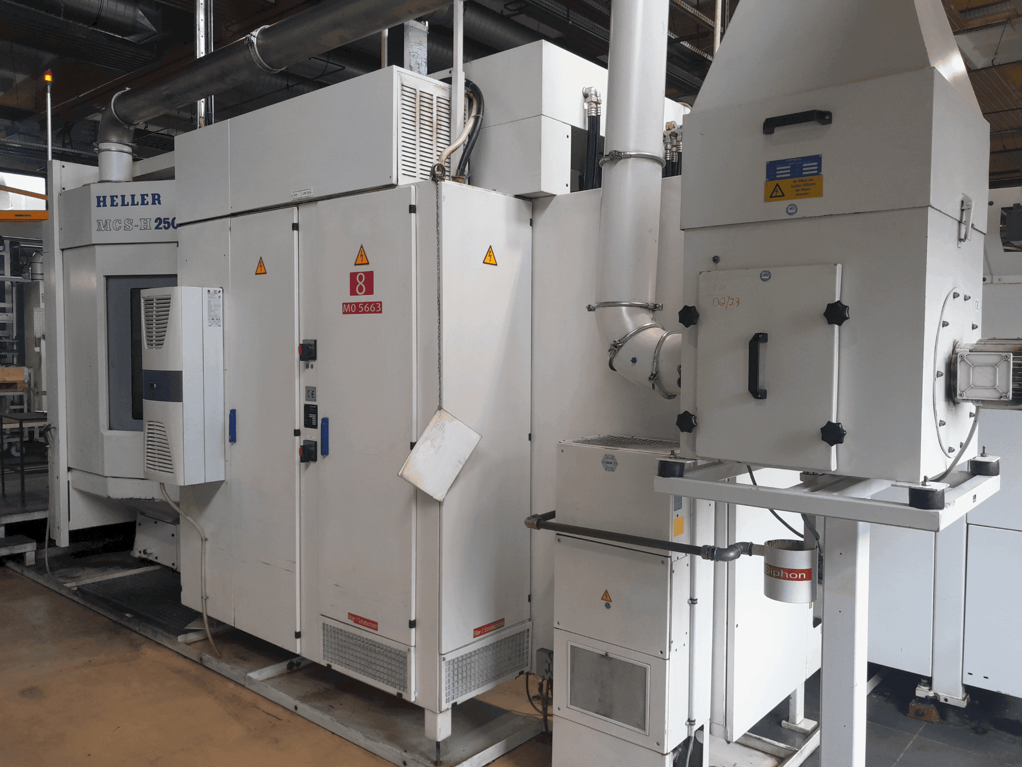 Front view of HELLER MCS-H 250  machine