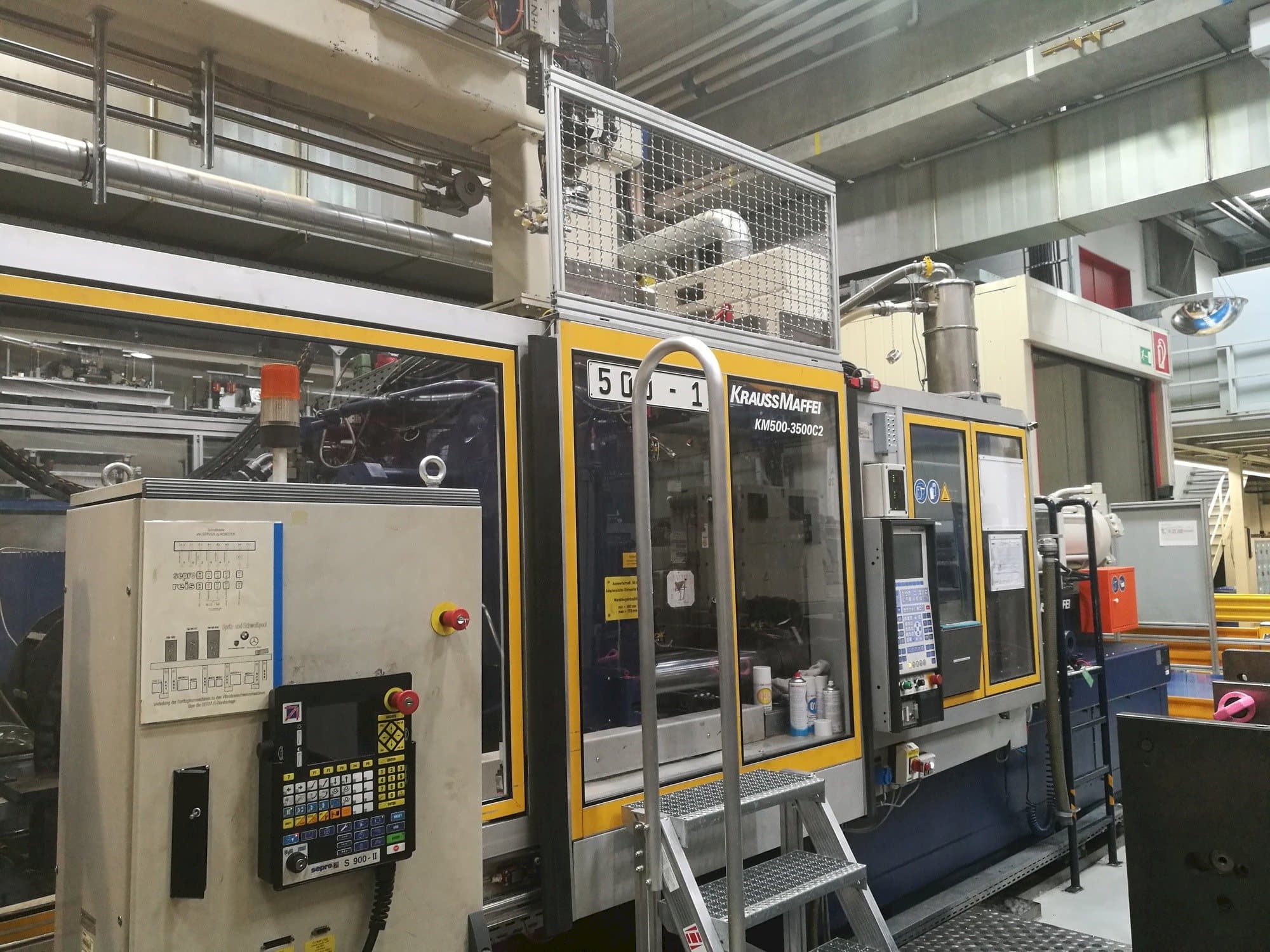 Front view of Krauss Maffei 500-3500 C2  machine