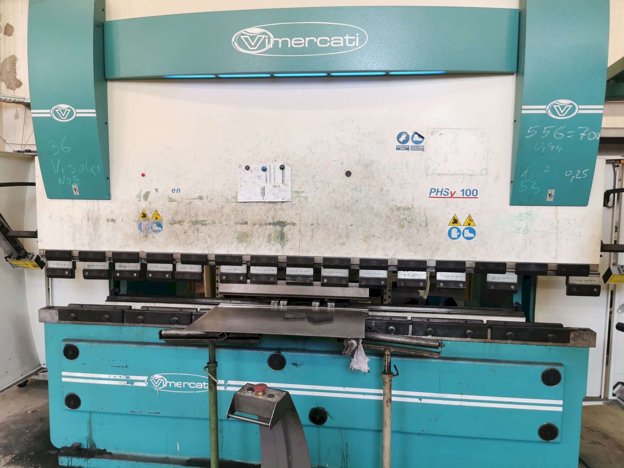 Front view of Vimercati PHSY 100x3050  machine