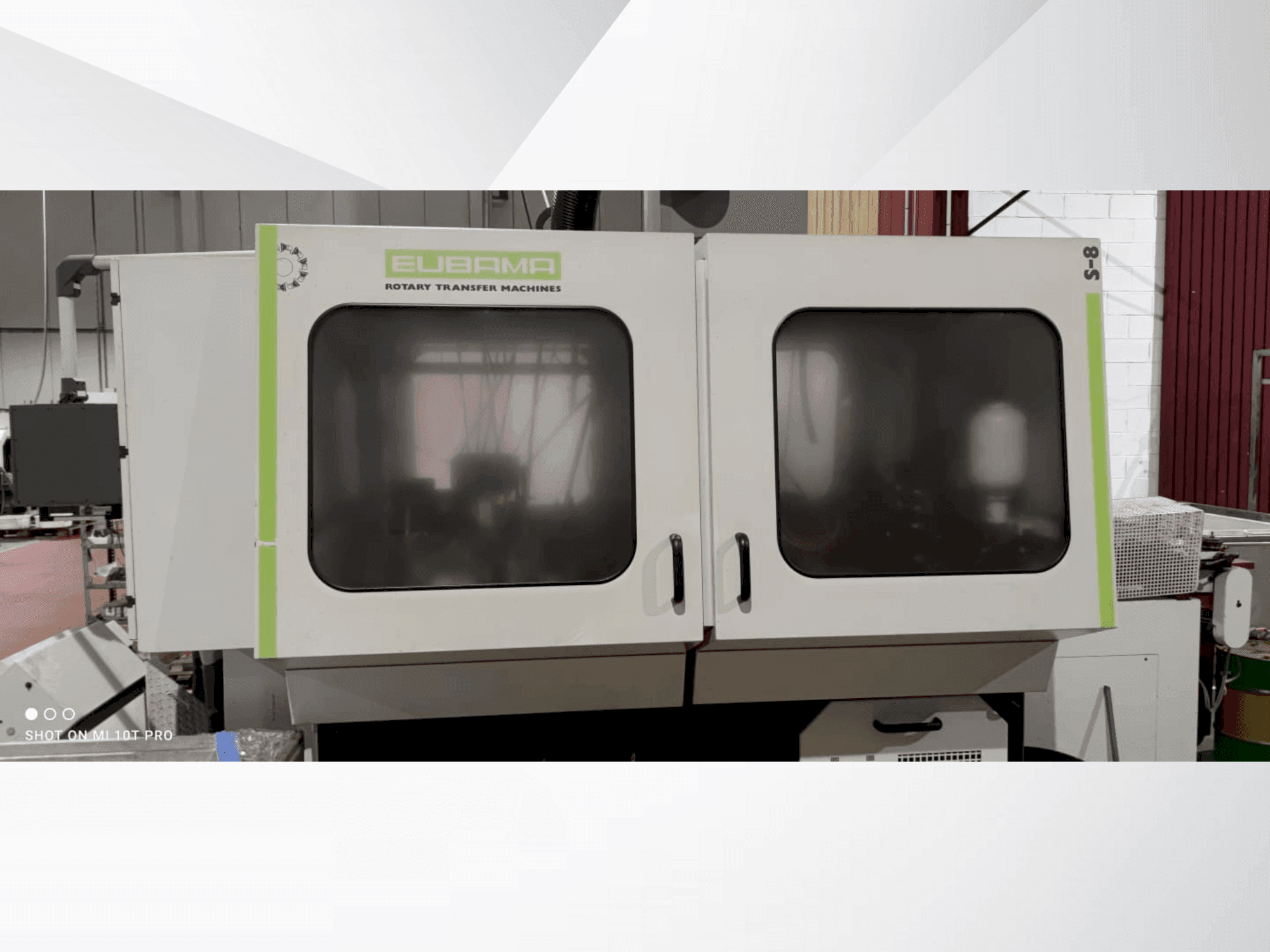 Front view of EUBAMA S8  machine