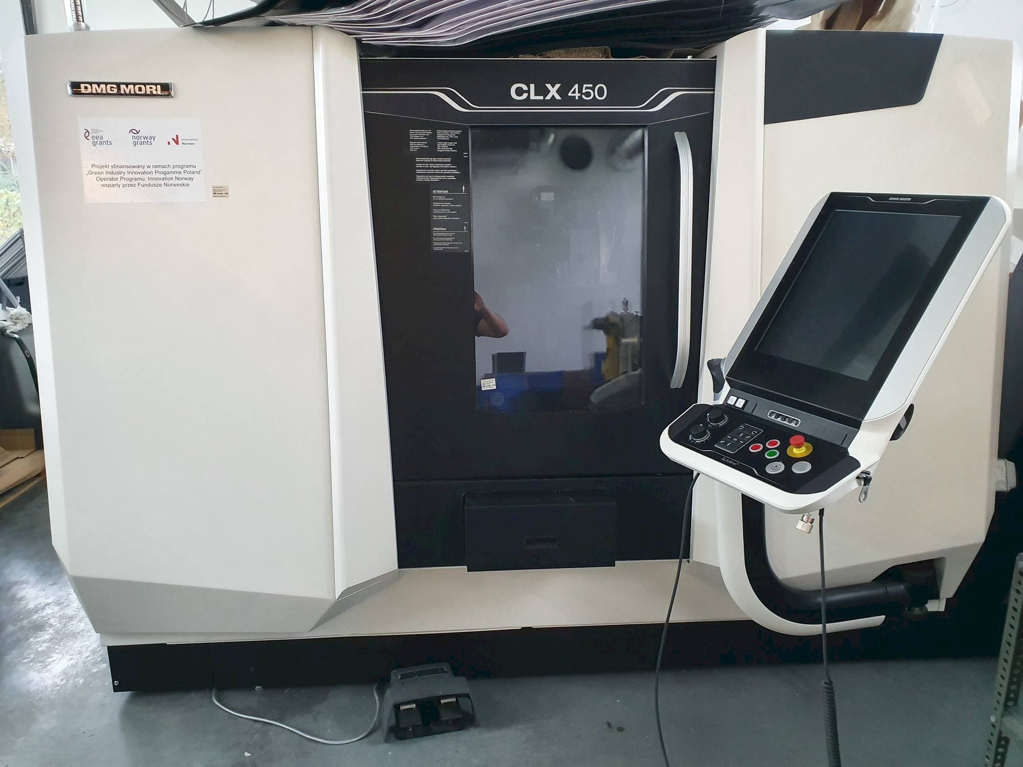 Front view of DMG MORI CLX450  machine