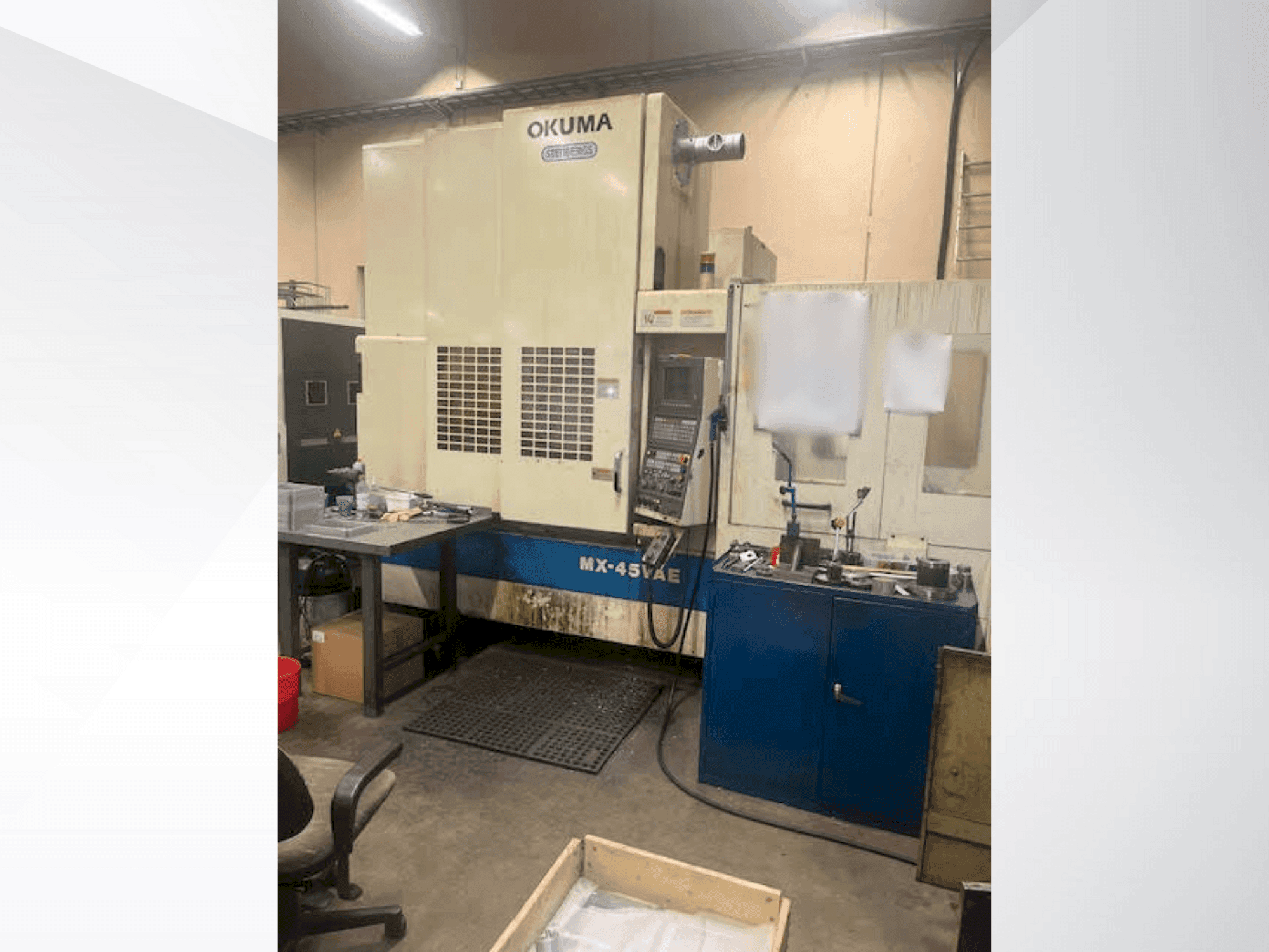 Front view of Okuma MX-45VAE  machine