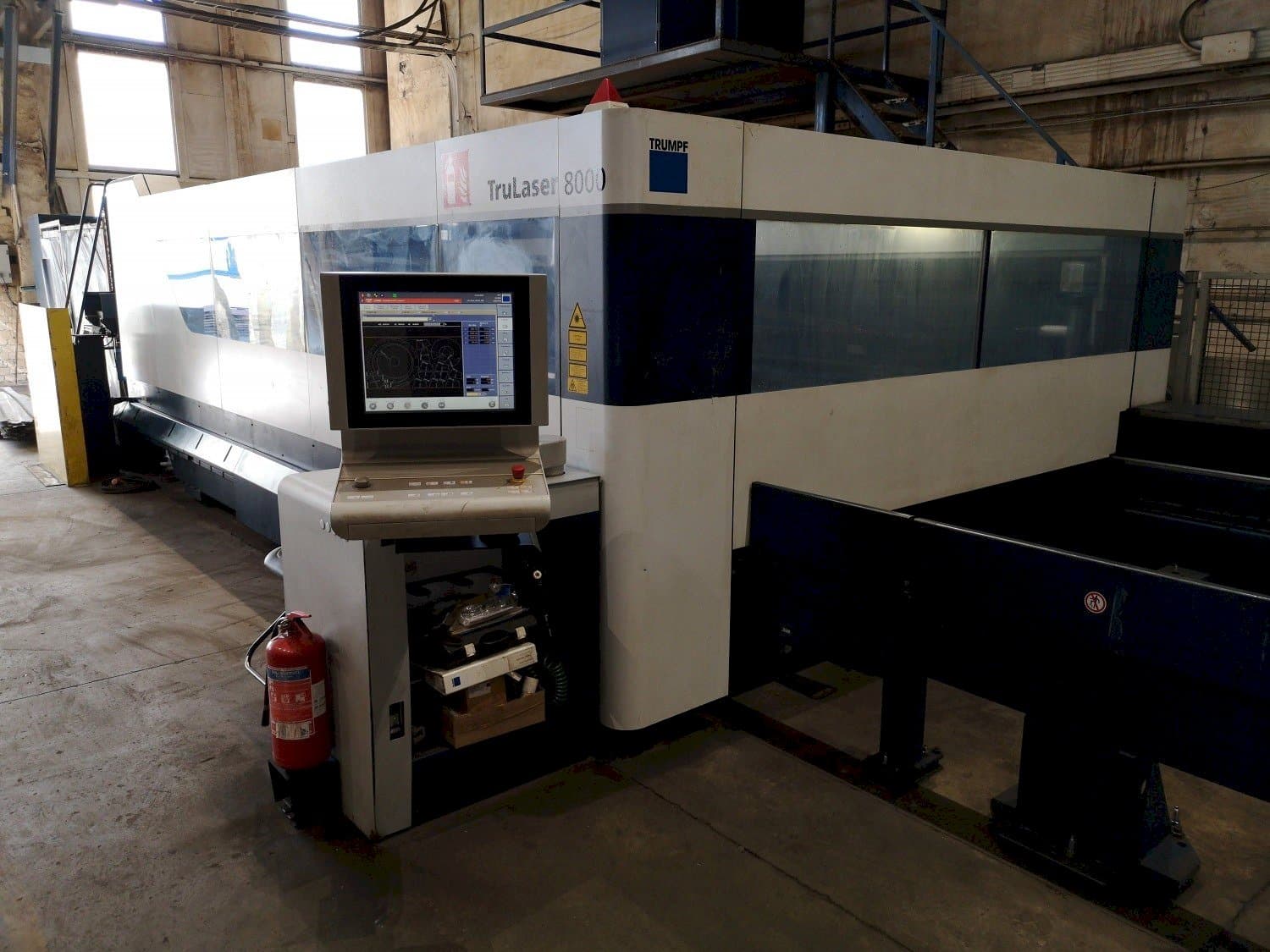 Front view of Trumpf TruLaser 8000  machine
