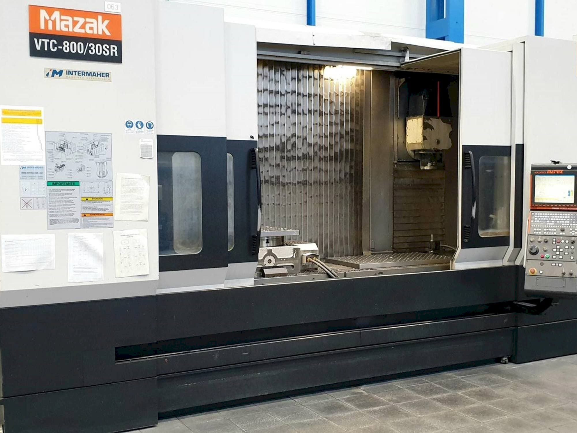 Front view of Mazak VTC-800/30SR  machine