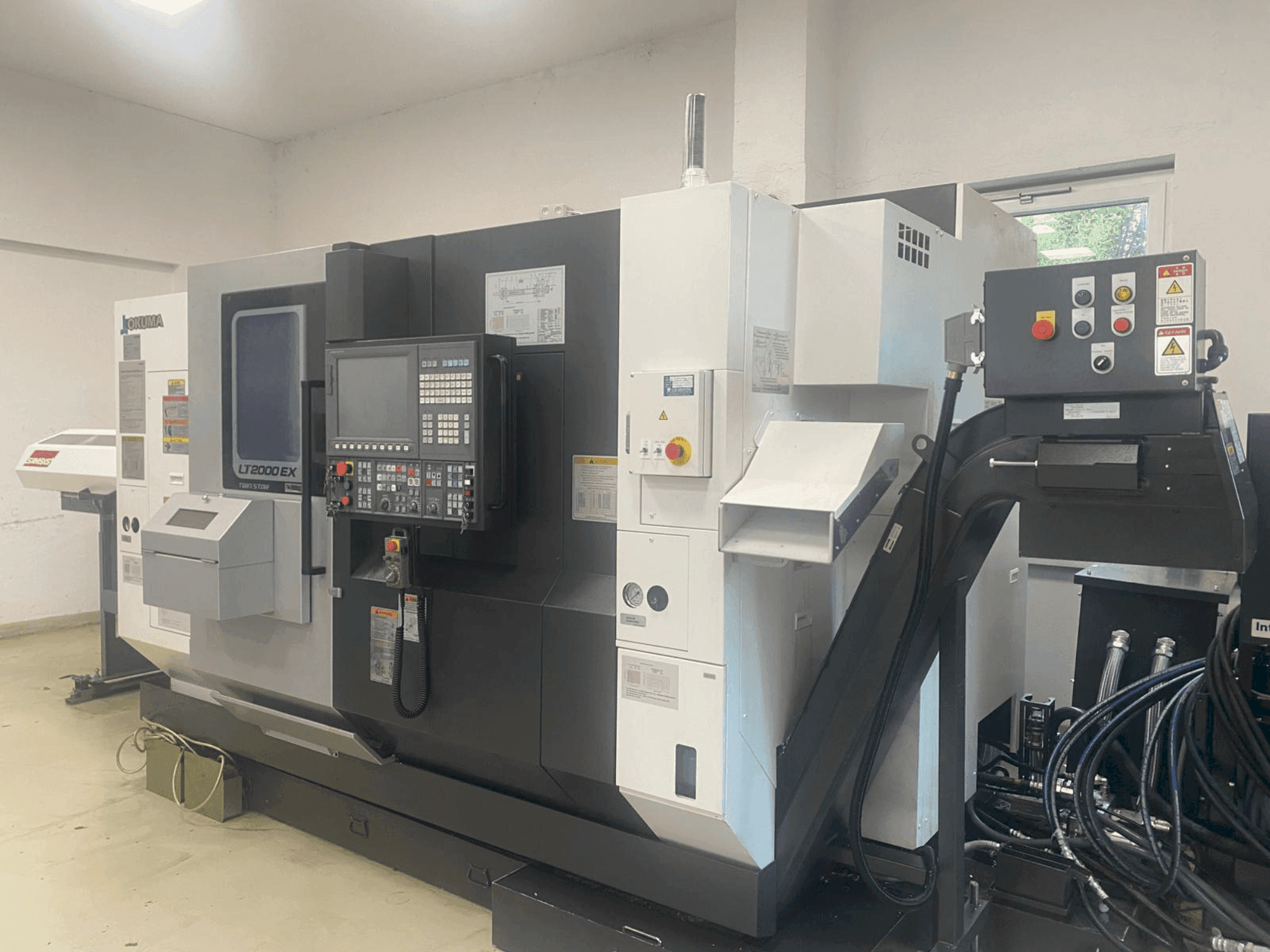 Front view of Okuma LT2000-2T1MY  machine
