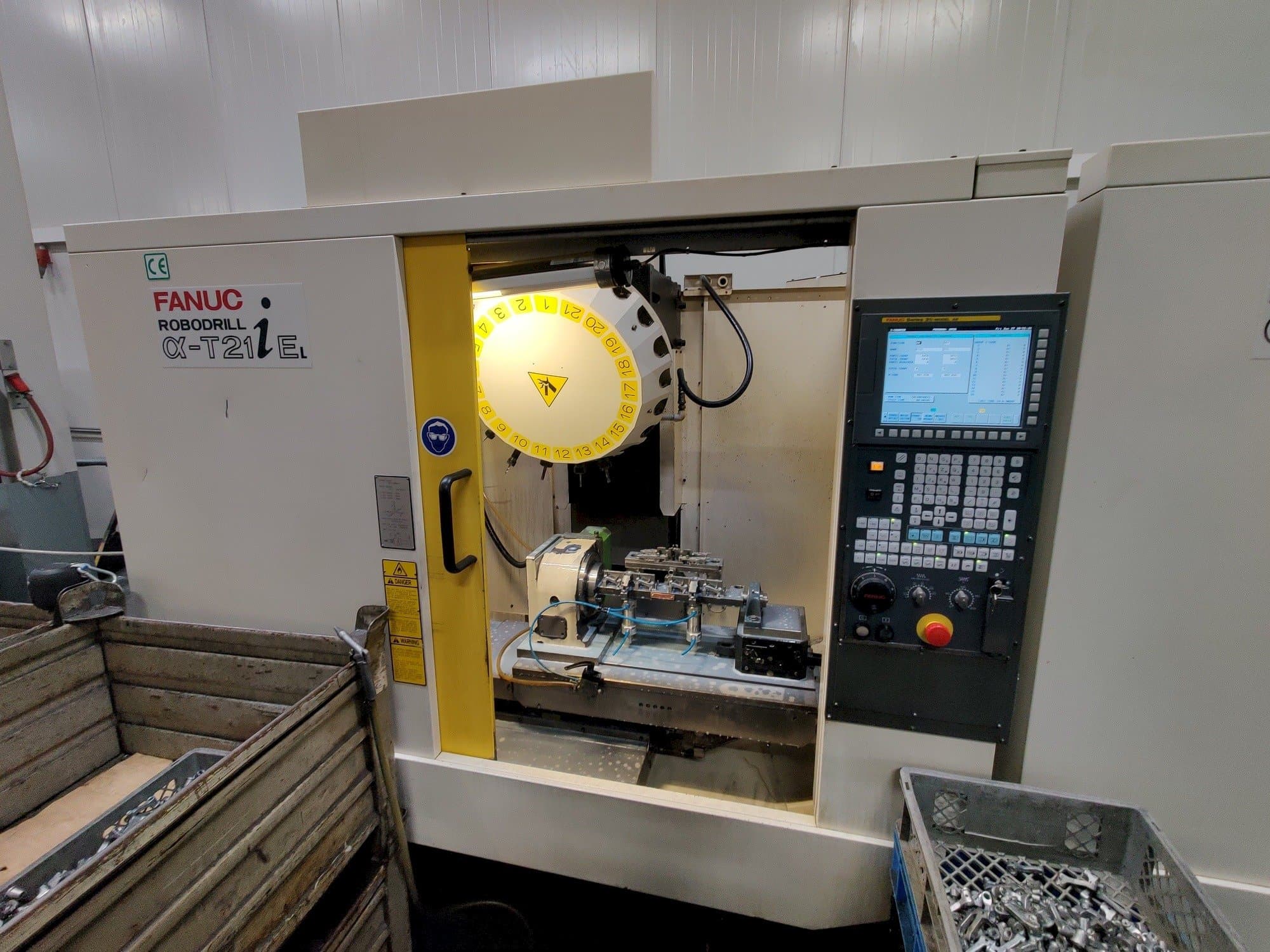 Front view of FANUC Robodrill α-T21iEL  machine