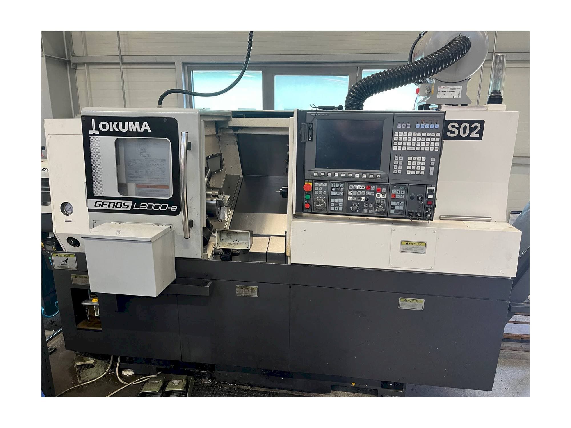 Front view of Okuma GENOS L200  machine