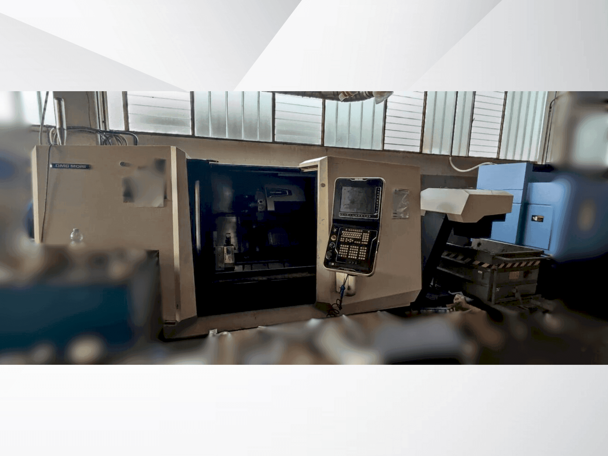 Front view of DMG MORI CLX 550  machine