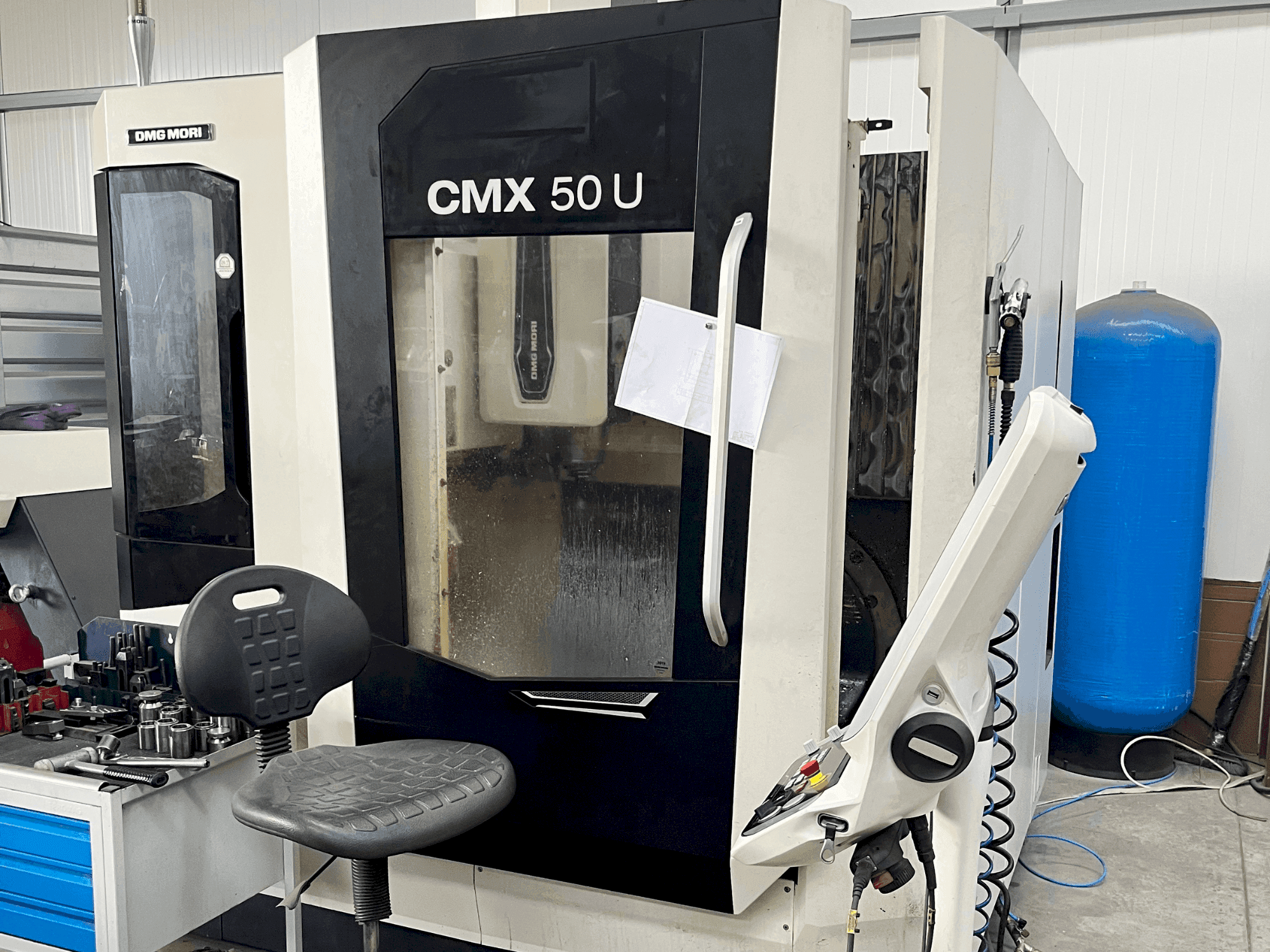 Front view of DMG MORI CMX 50 U  machine