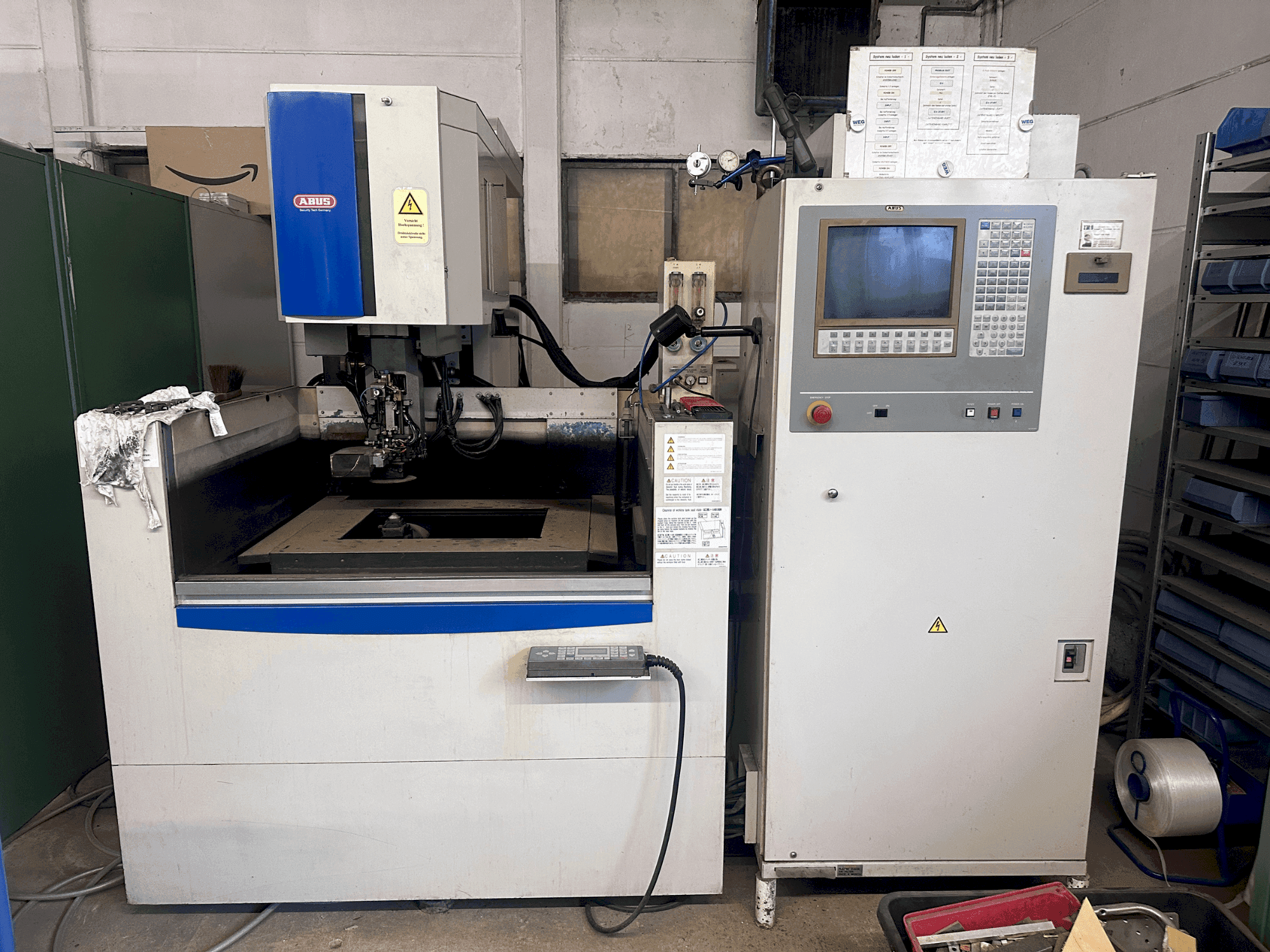 Front view of Mitsubishi FX20K  machine