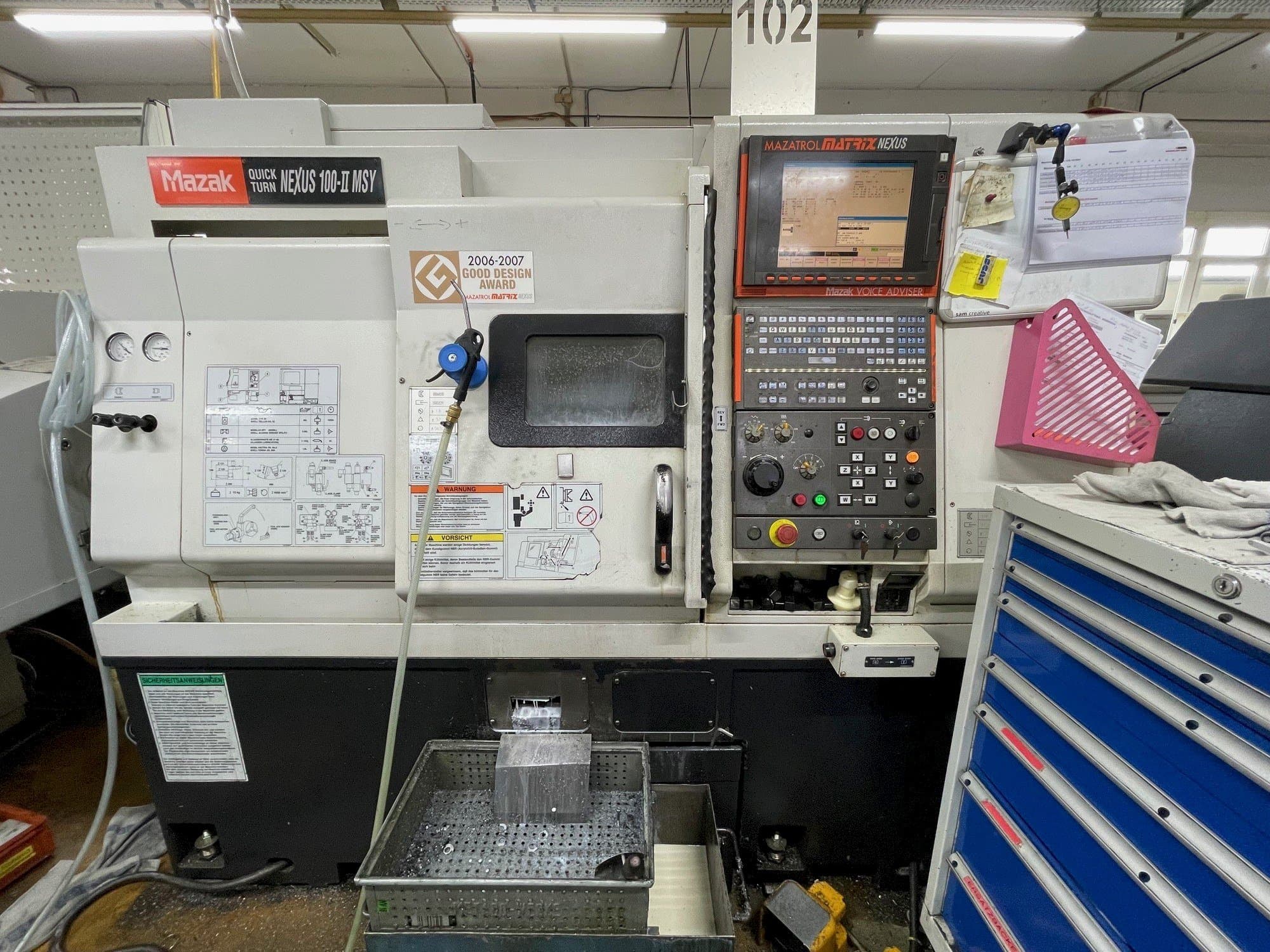 Front view of Mazak QUICK TURN NEXUS 100-II MSY  machine