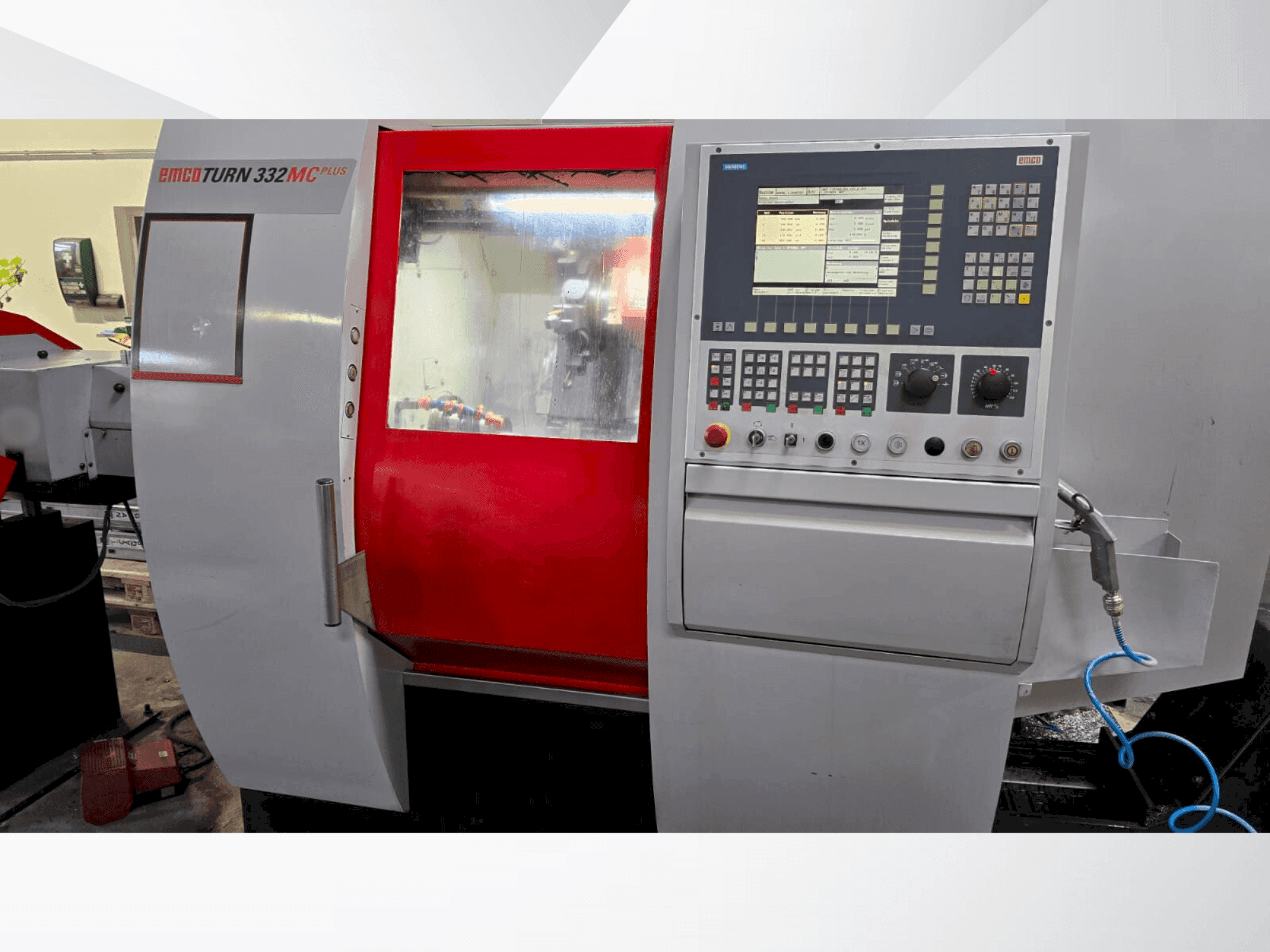 Front view of EMCO TURN 332 MC  machine