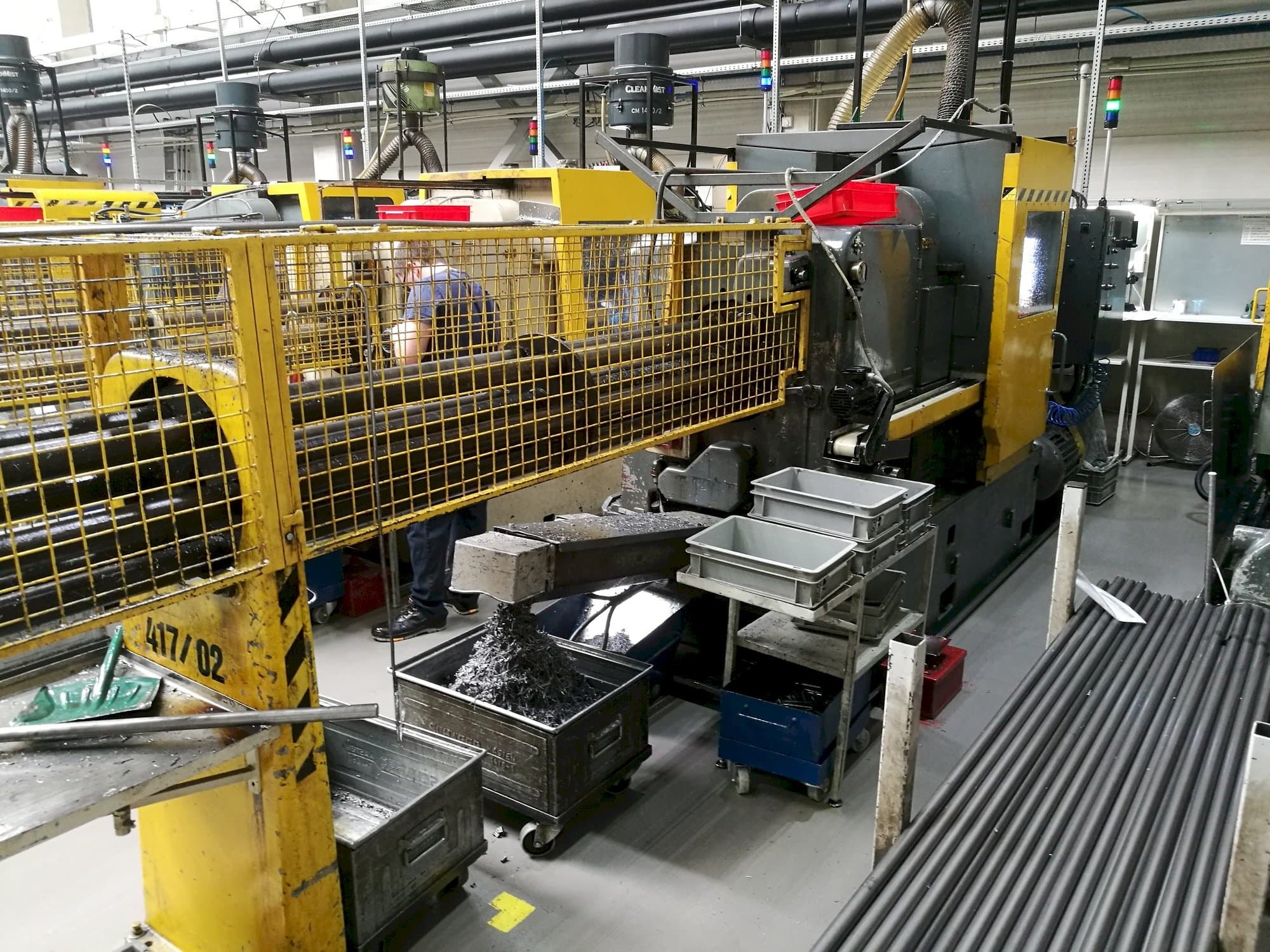 Front view of Wickman 1  3/8"-6  machine