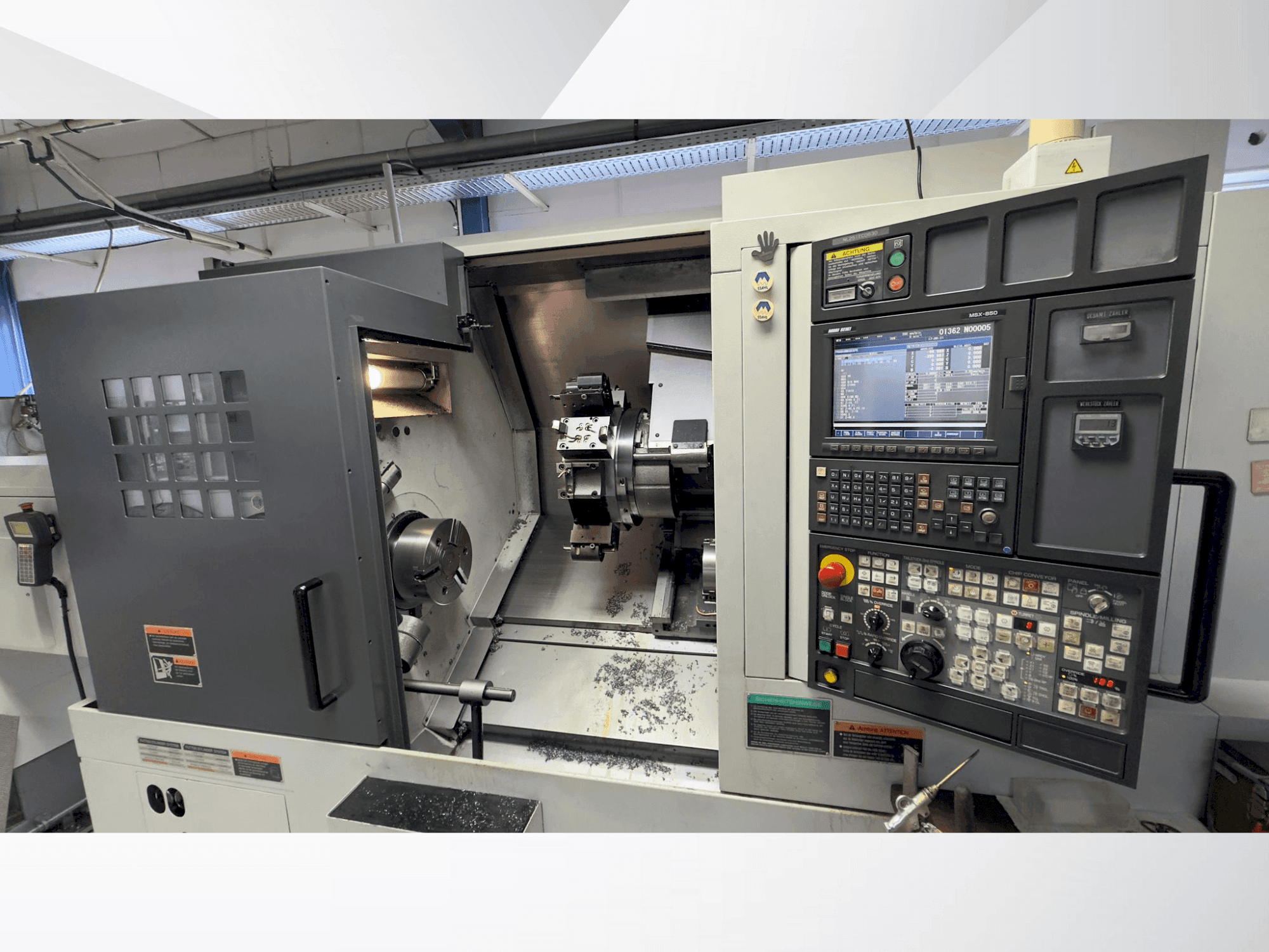 Front view of MORI SEIKI NL 2500 SY/700  machine