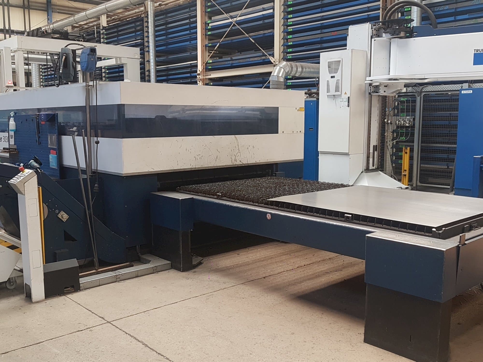 Front view of Trumpf TruLaser 3030 L20  machine