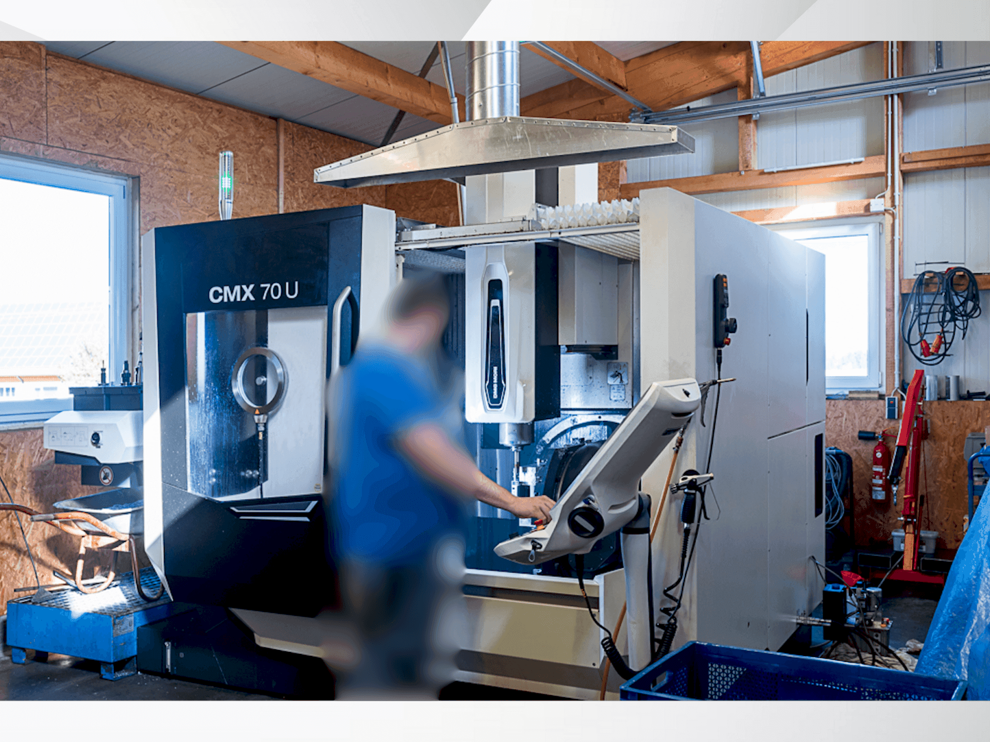 Front view of DMG MORI CMX 70 U  machine