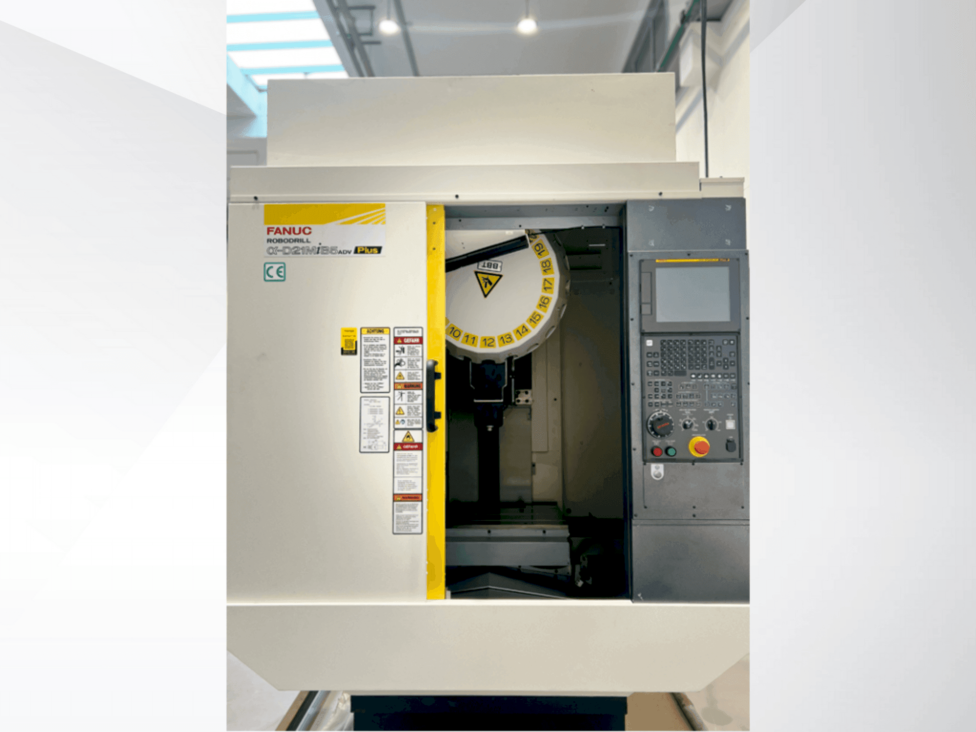 Front view of FANUC α-D21MiB5ADV Plus  machine