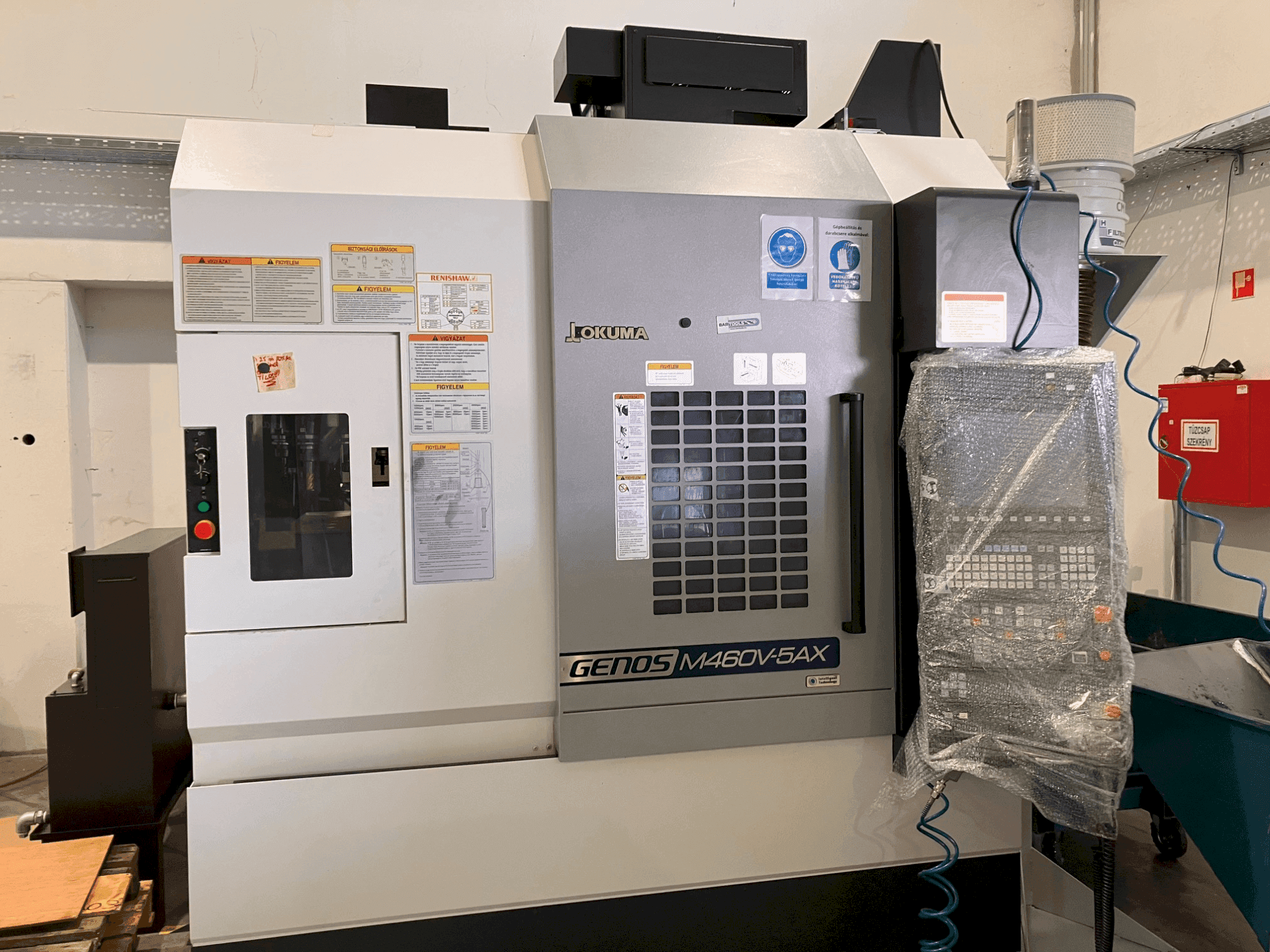 Front view of Okuma GENOS M460V-5AX  machine