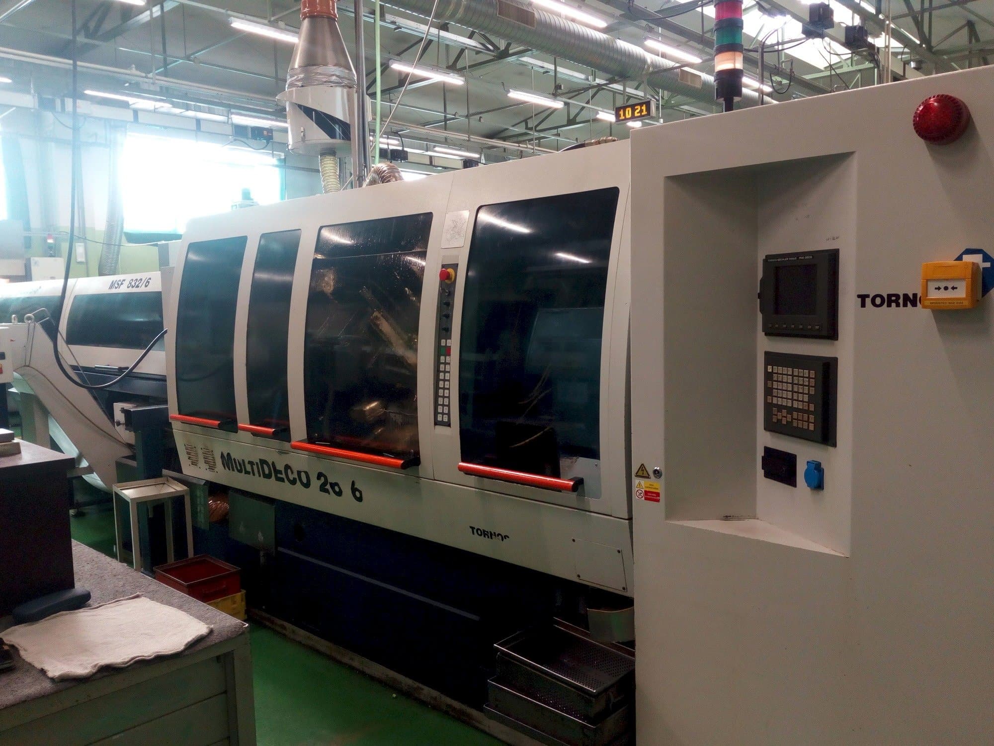 Front view of Tornos Multideco 26/6  machine