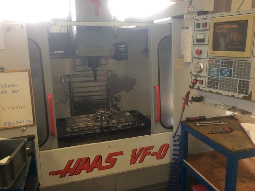 Front view of HAAS VF-0  machine