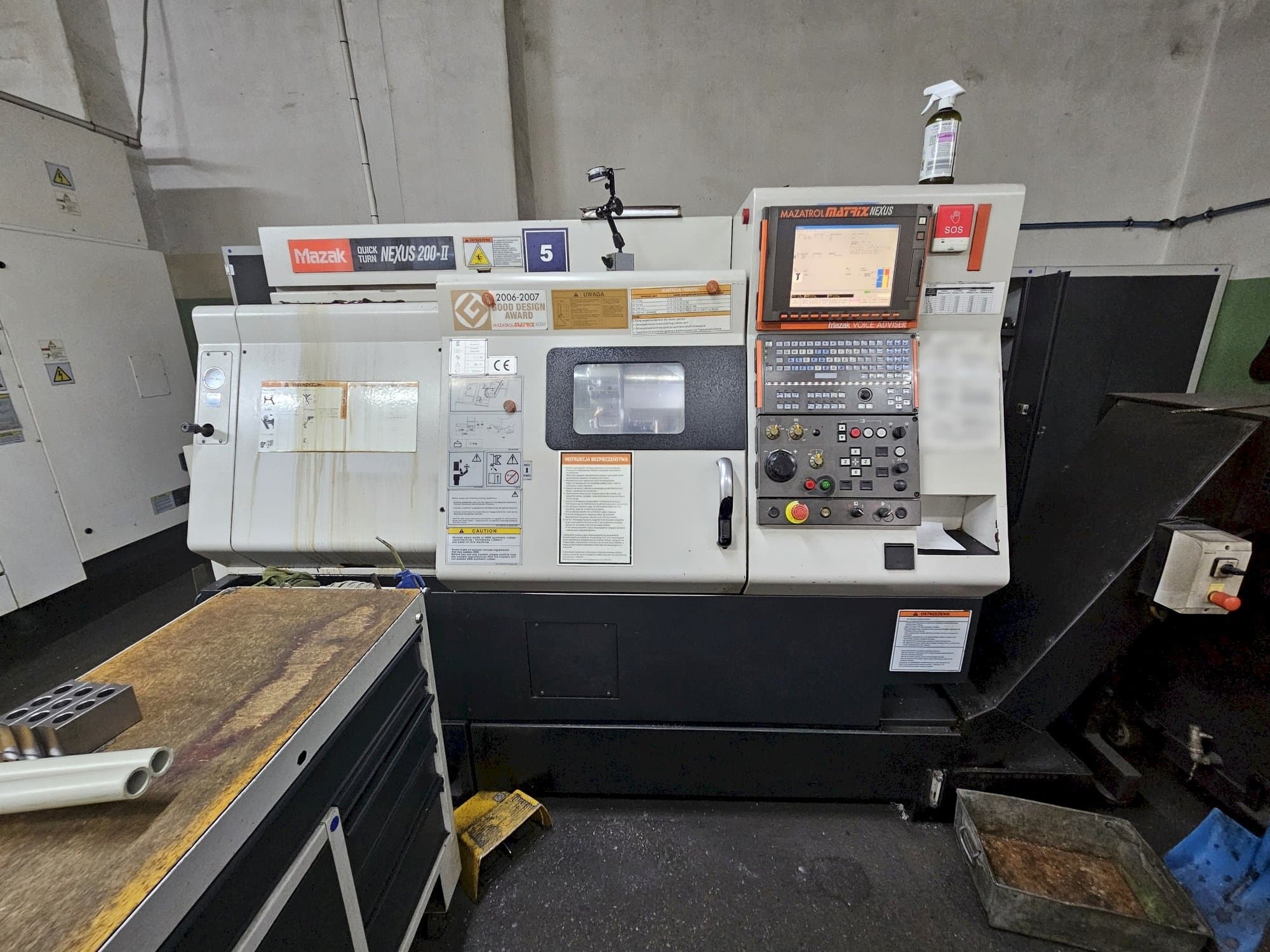 Front view of Mazak QUICKTURN NEXUS 200-II  machine