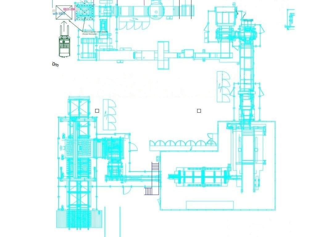 Front view of TORWEGGE TG2 Parquet production line  machine
