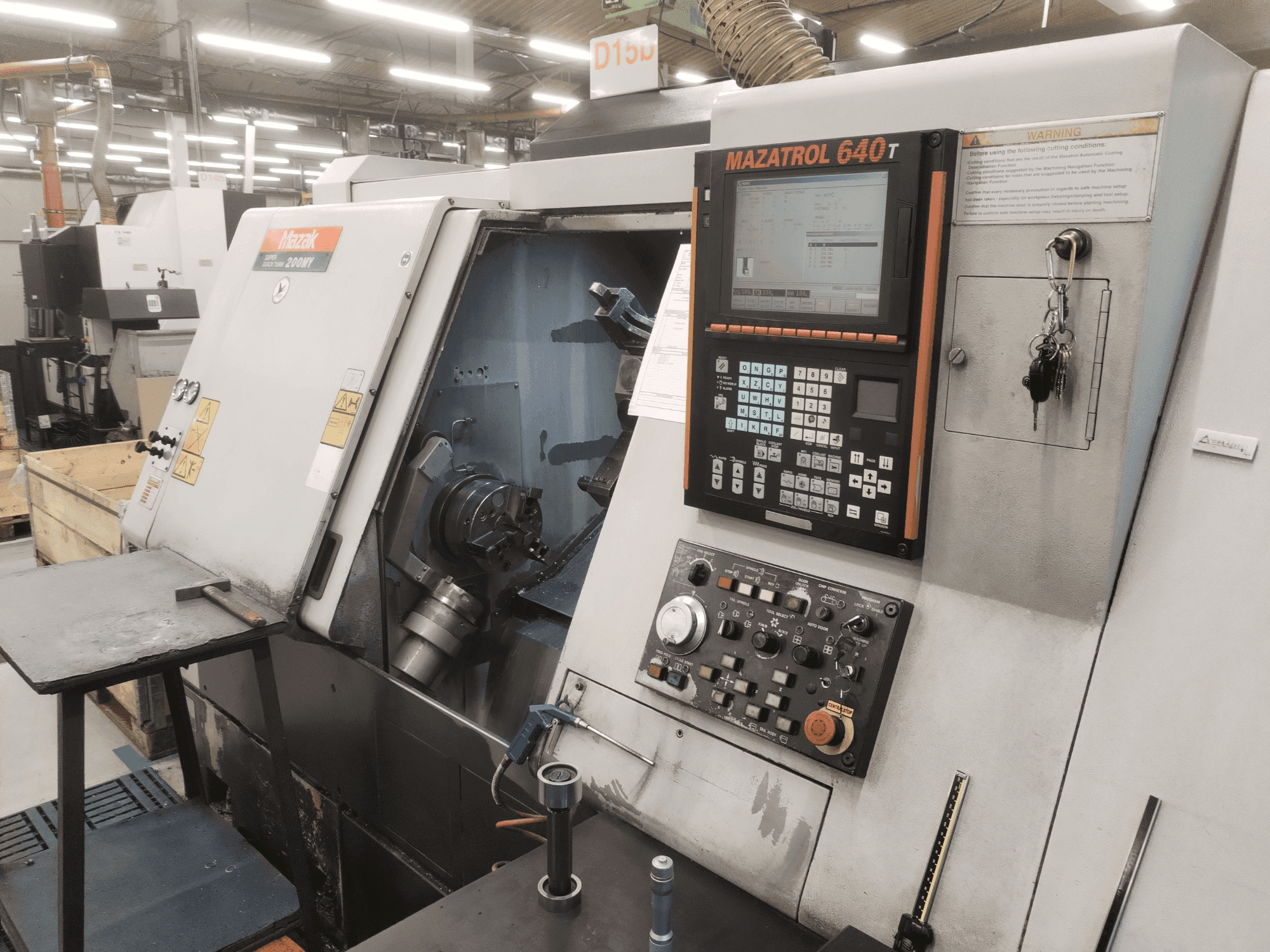 Front view of Mazak SQT-200MY  machine