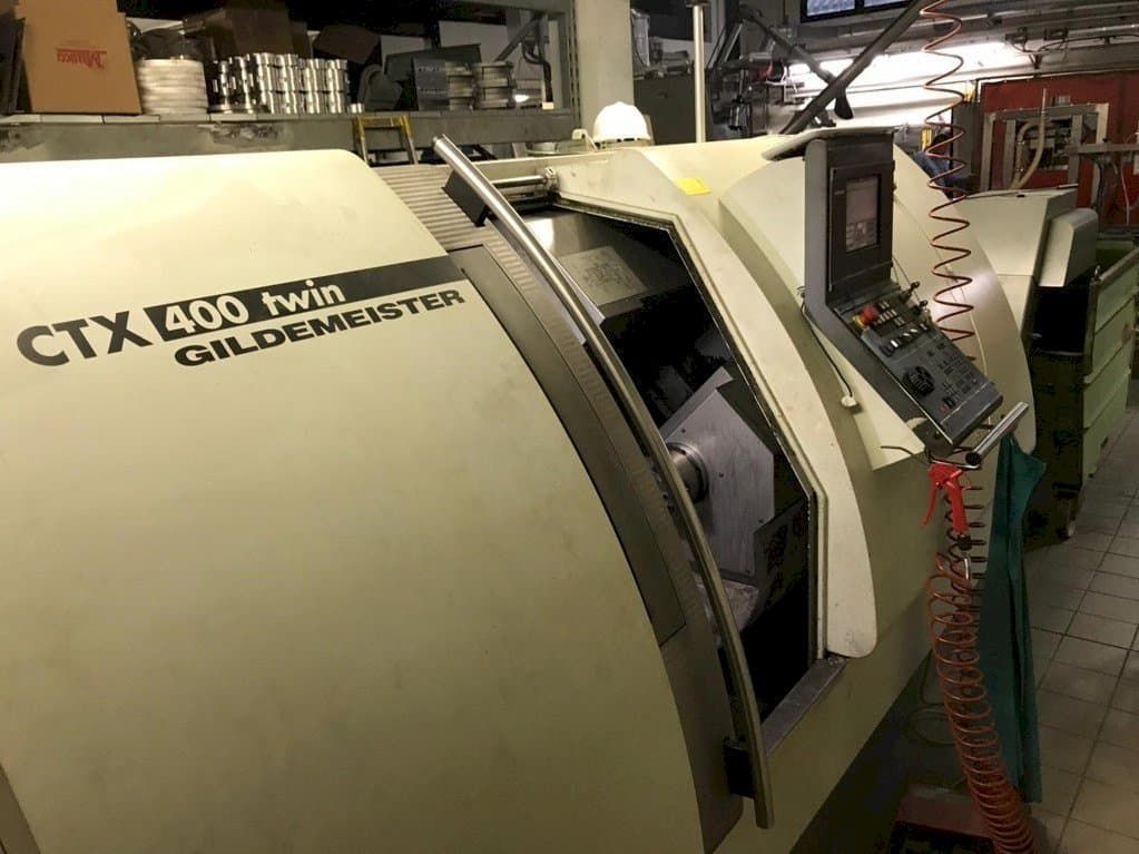 Front view of Gildemeister CTX 400 Twin  machine