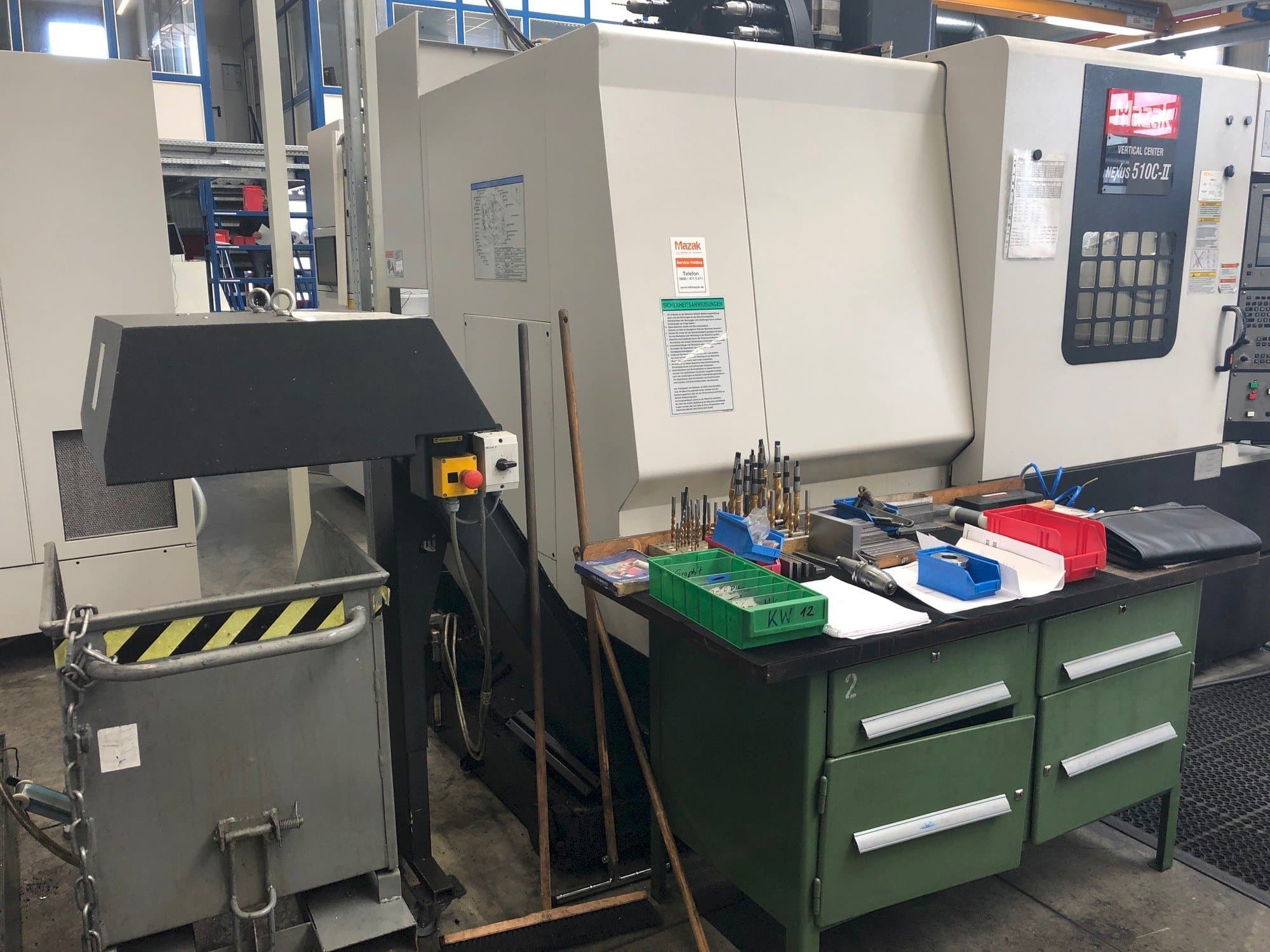 Front view of Mazak Nexus 510C-II  machine