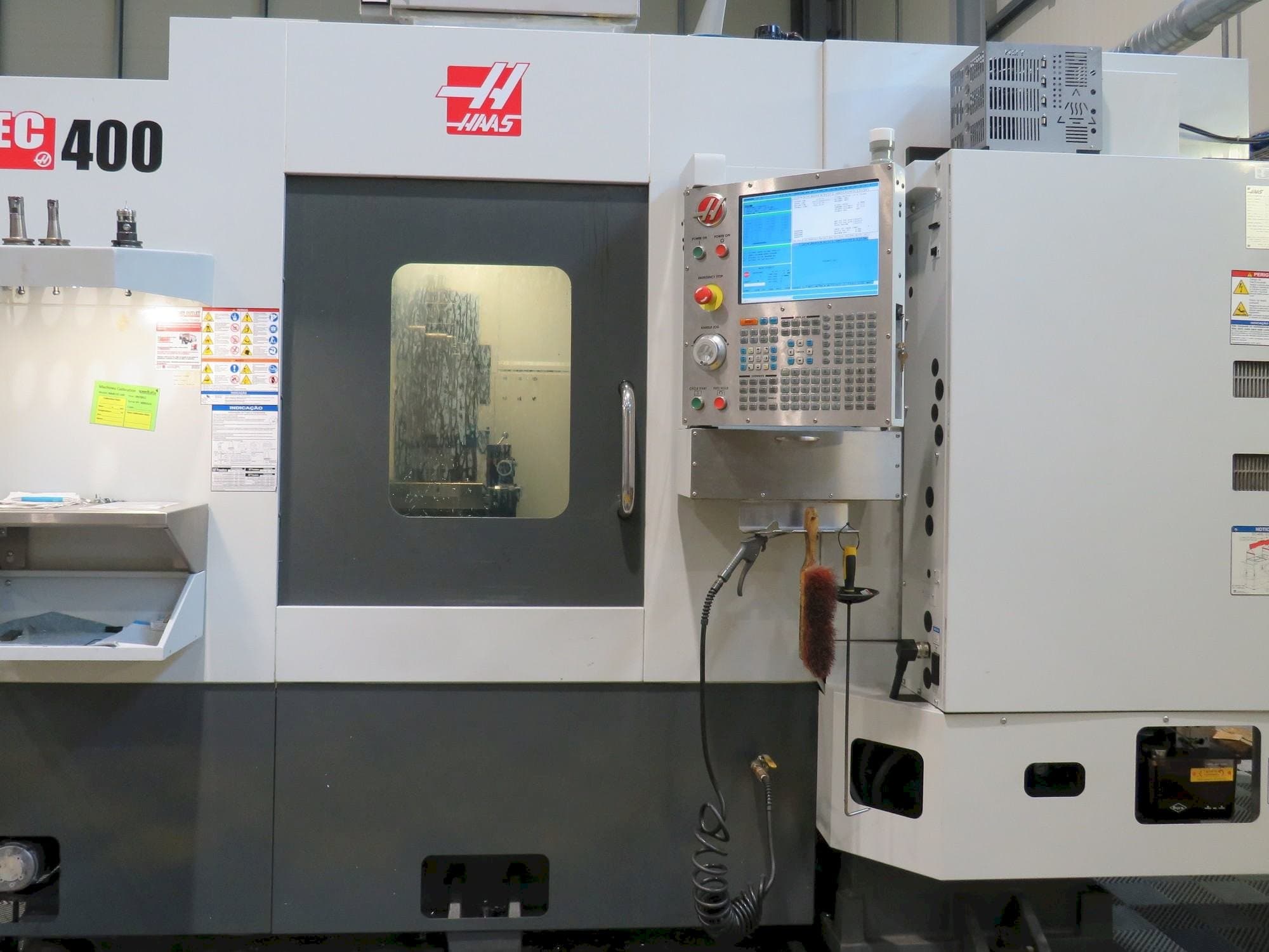 Front view of HAAS EC-400  machine