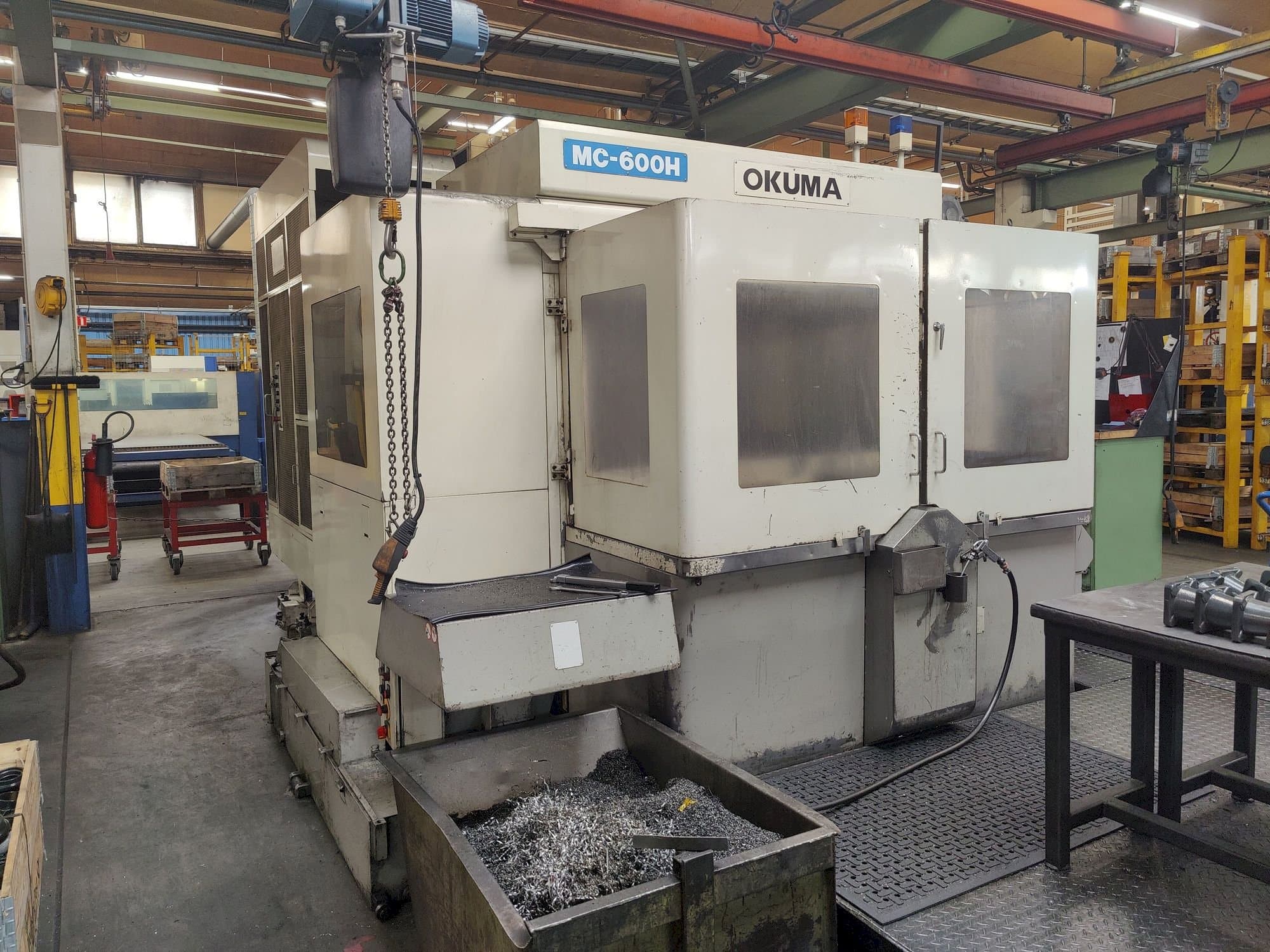 Front view of Okuma MC-600 H  machine