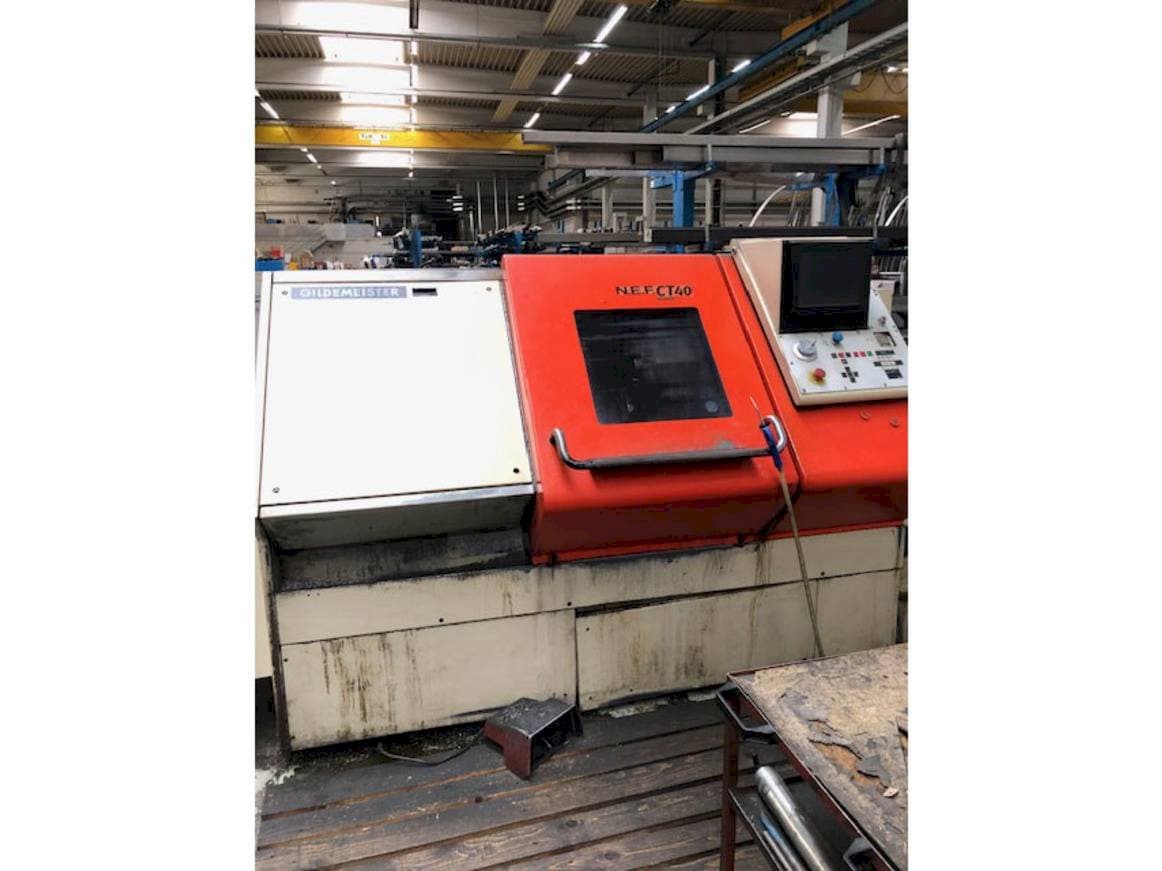 Front view of Gildemeister NEF CT 40  machine