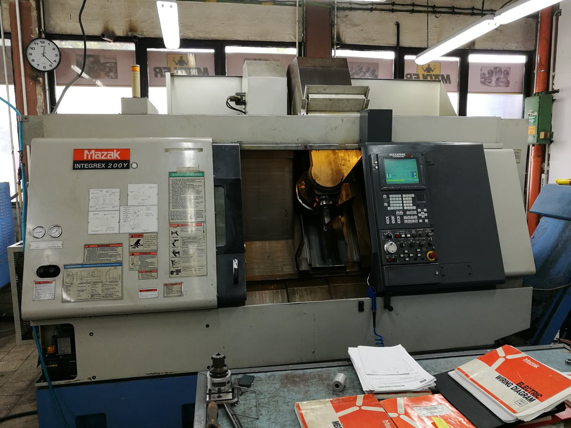 Front view of Mazak INTEGREX 200Y Machine