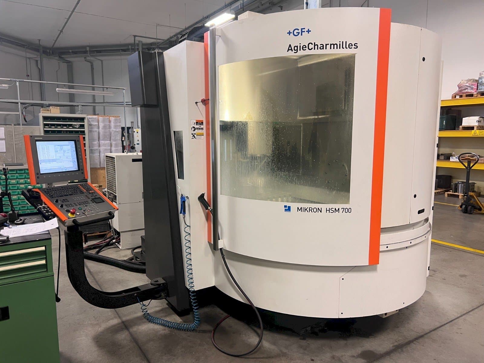 Front view of AgieCharmilles MIKRON HSM 700  machine