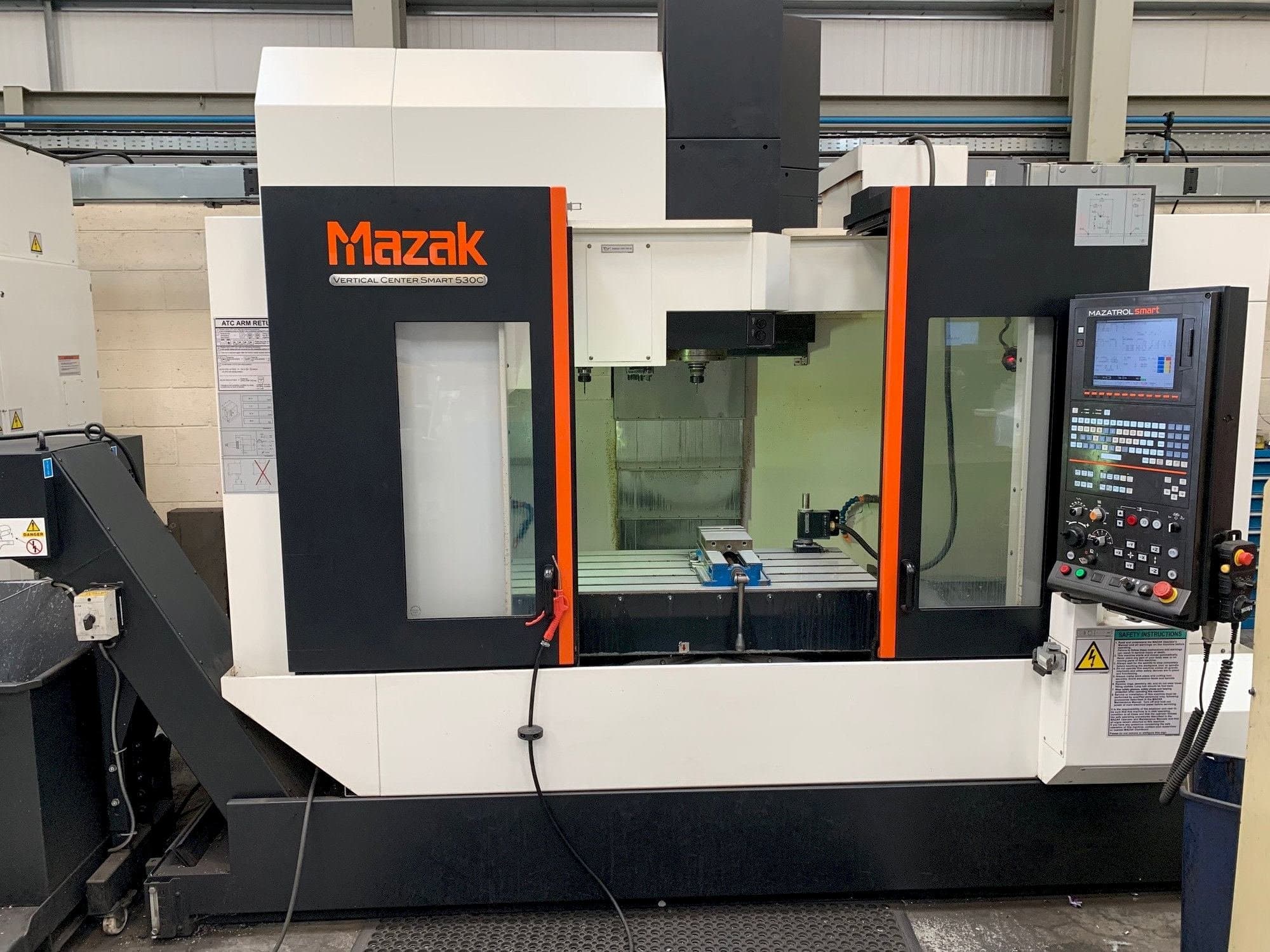 Front view of Mazak Smart 530C  machine