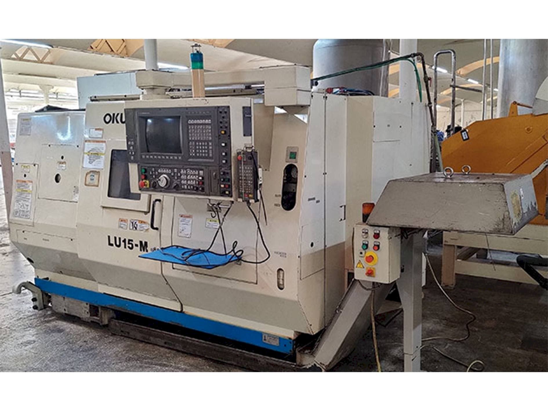 Front view of Okuma LU-15M  machine