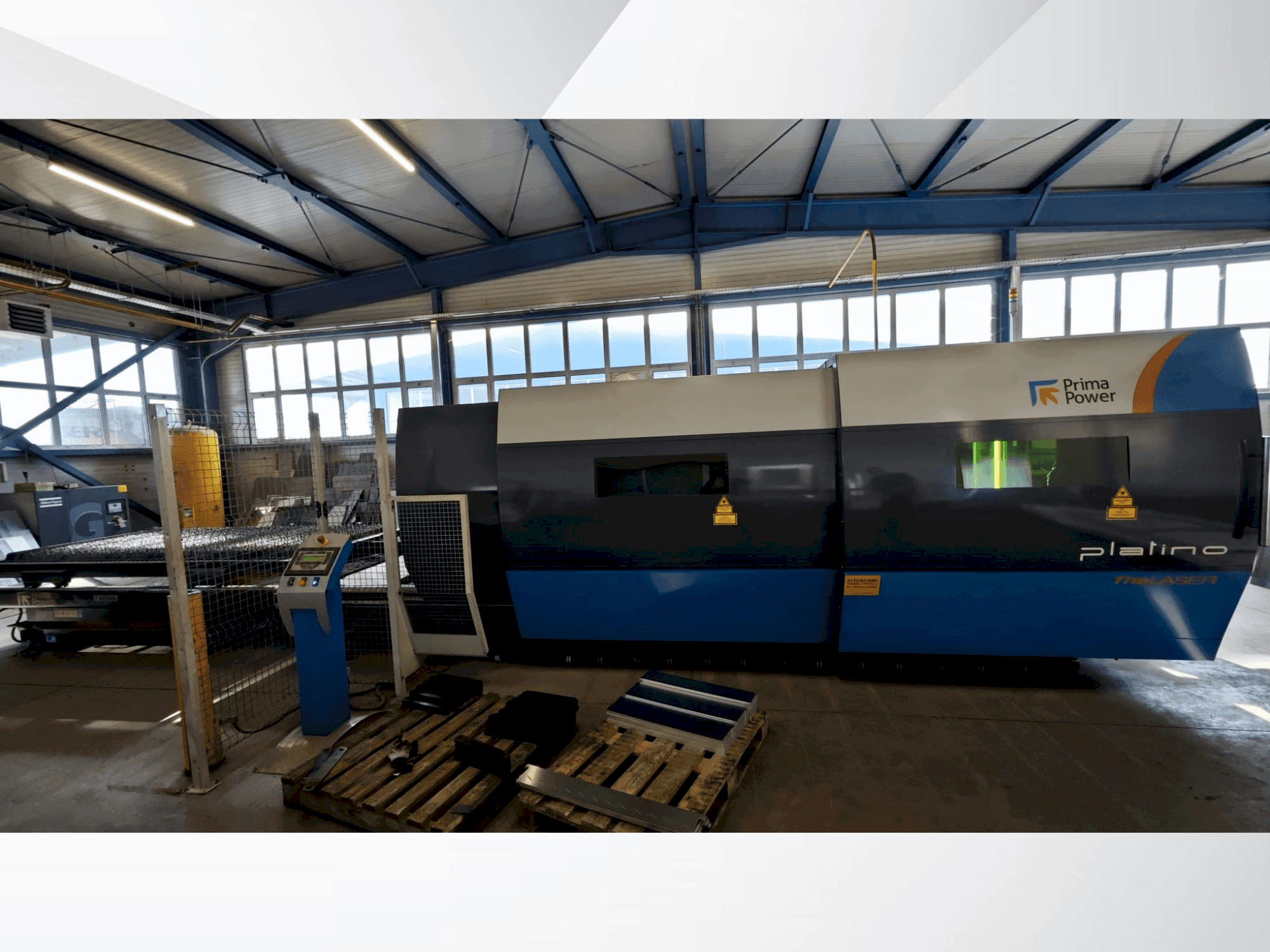 Front view of Prima Power PLATINO FIBER  machine