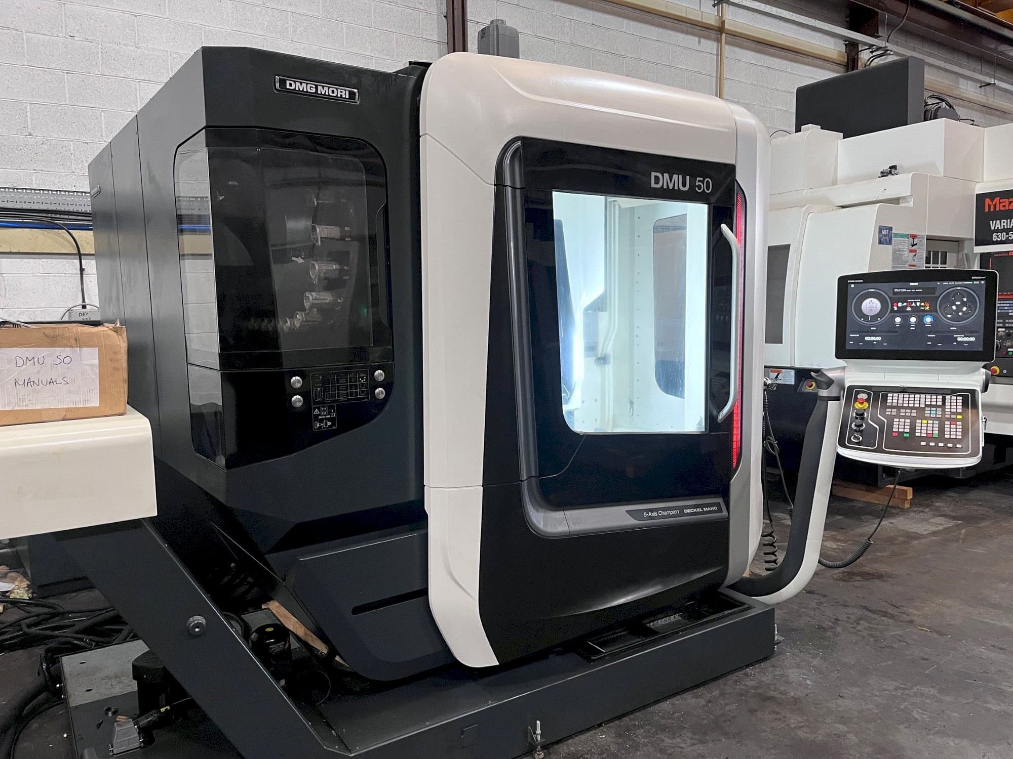 Front view of DMG DMU 50  machine