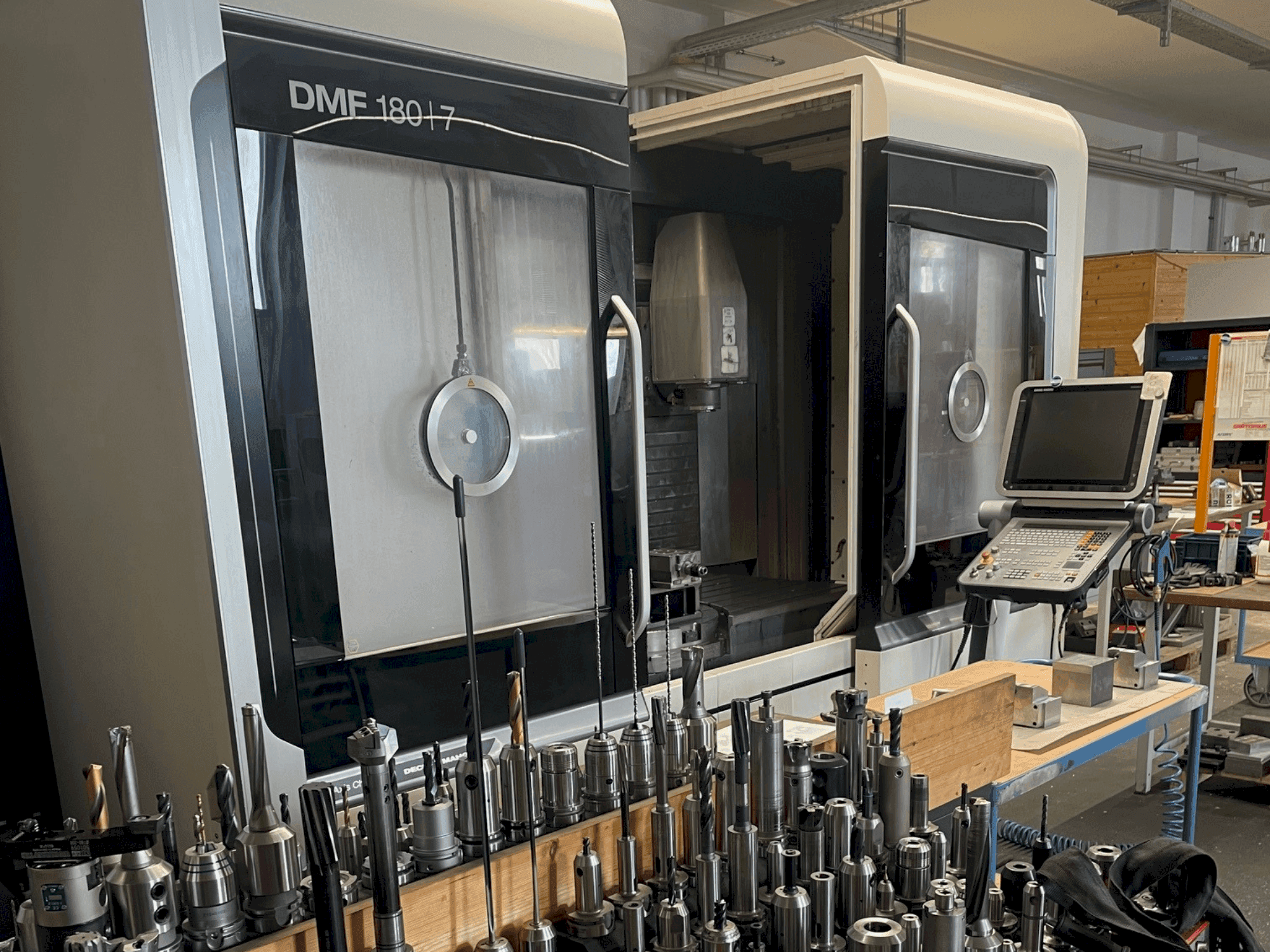 Front view of DMG MORI DMF 180/7  machine