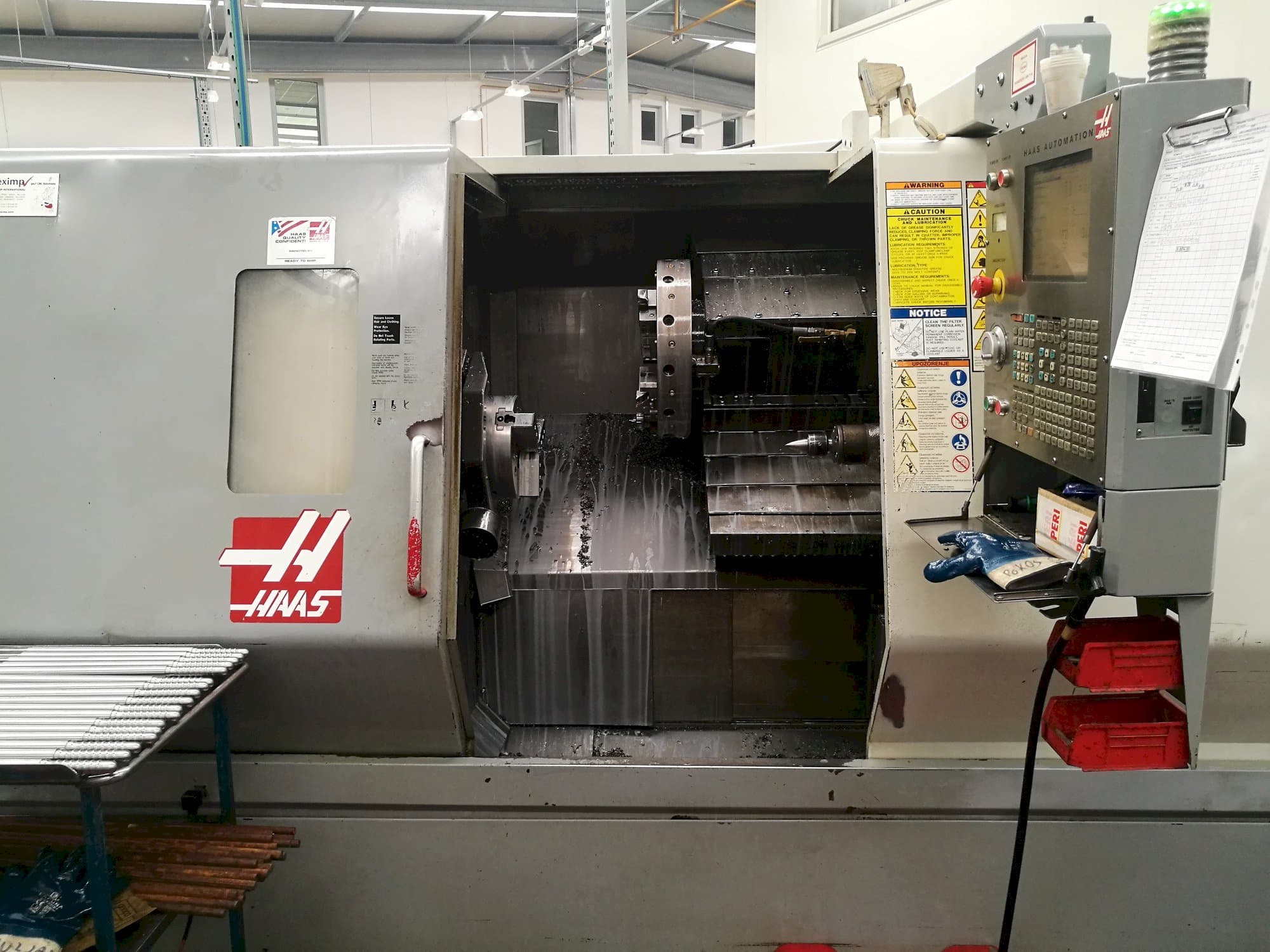 Front view of HAAS SL-30THE  machine