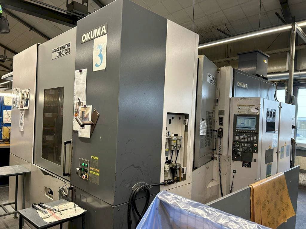 Left view of Okuma MA 500HB  machine