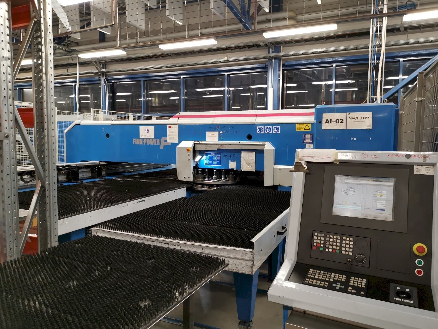 Front view of Finn-Power F6SU  machine