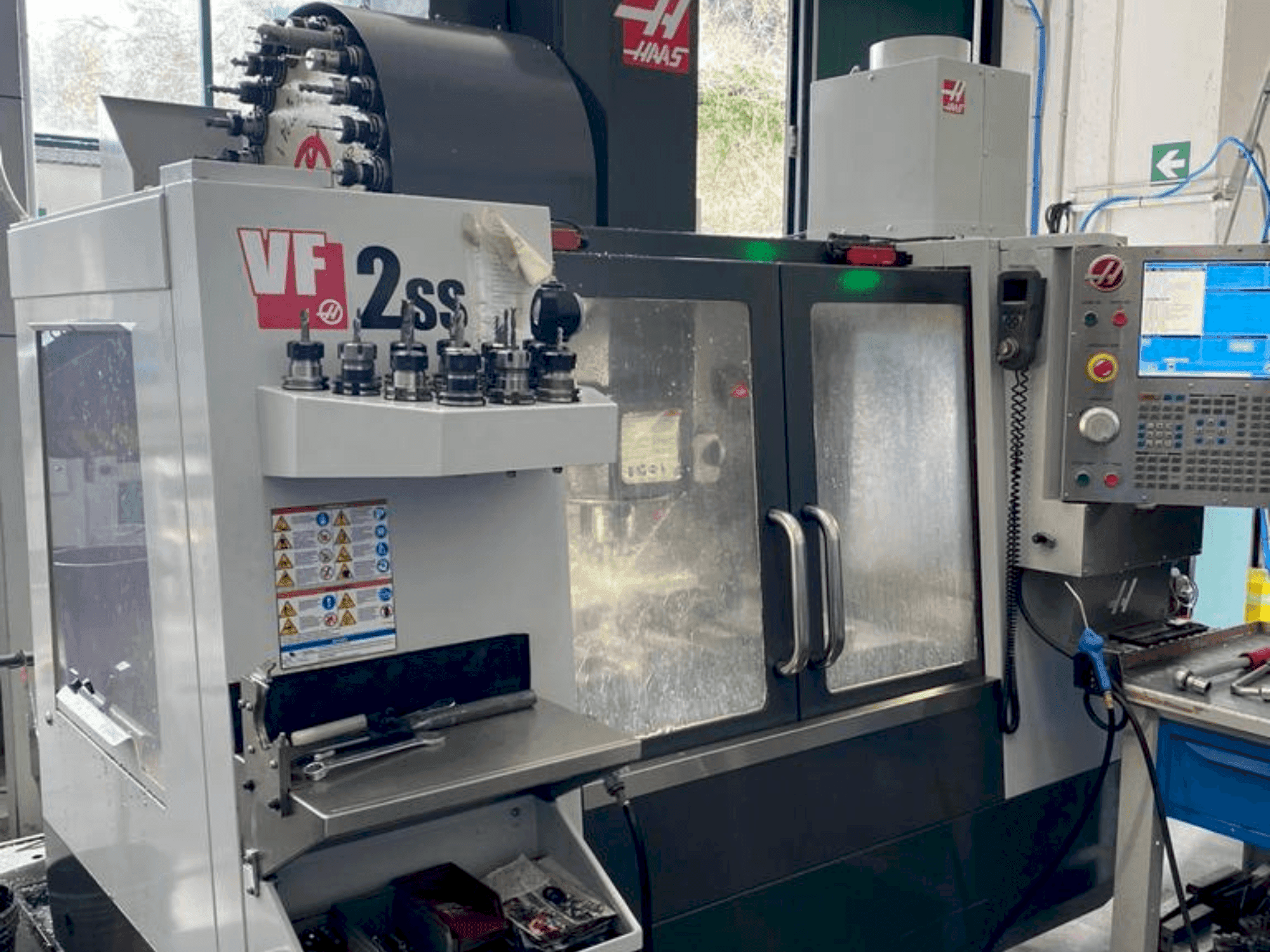 Front view of HAAS VF-2SS  machine