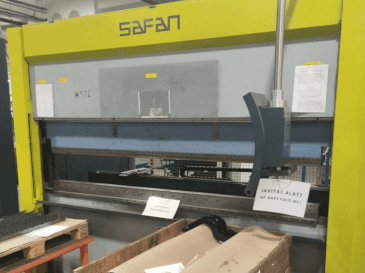 Front view of Safan E-Brake 80-2550 TS 1  machine
