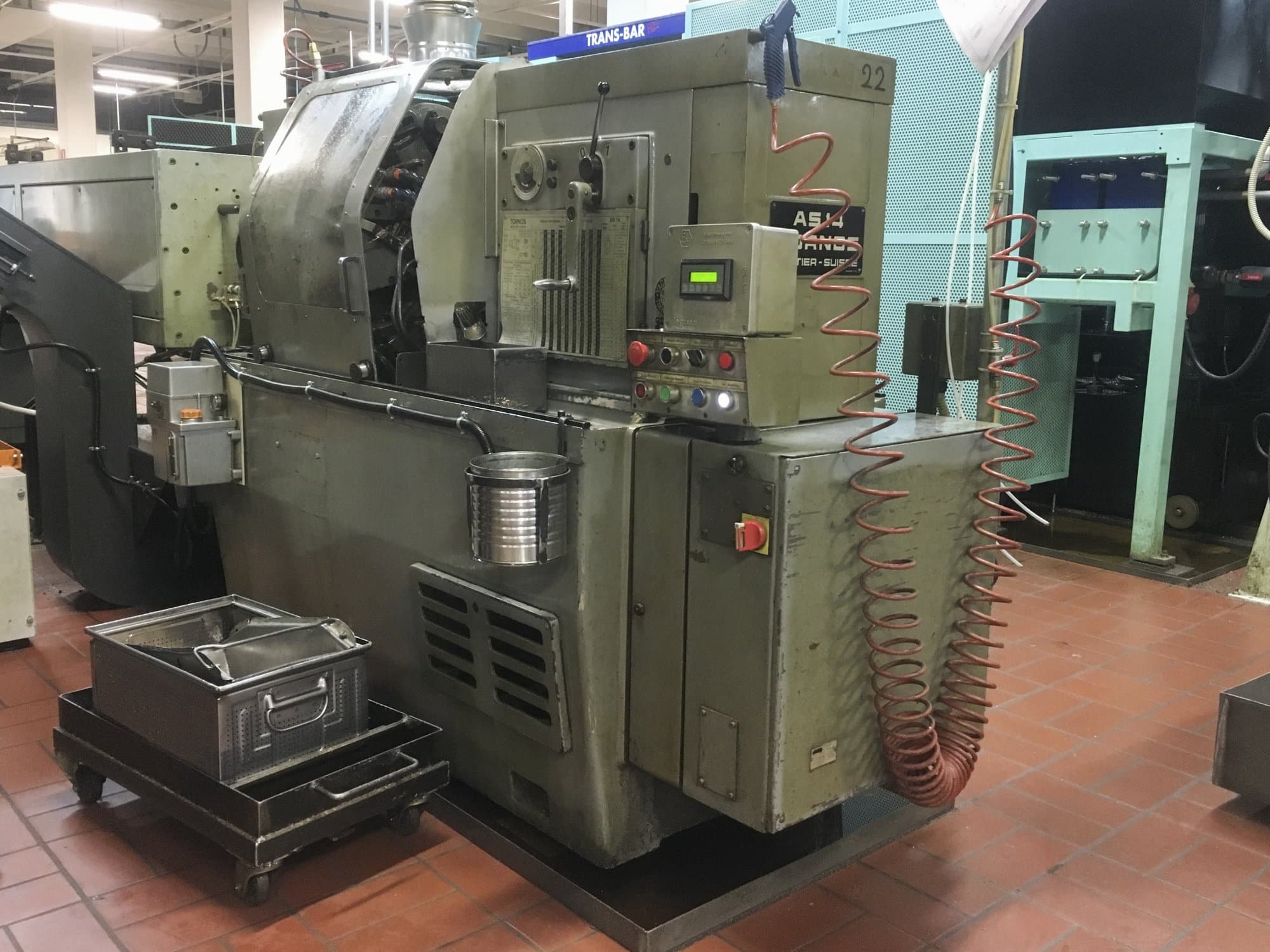 Right view of Tornos AS-14 machine